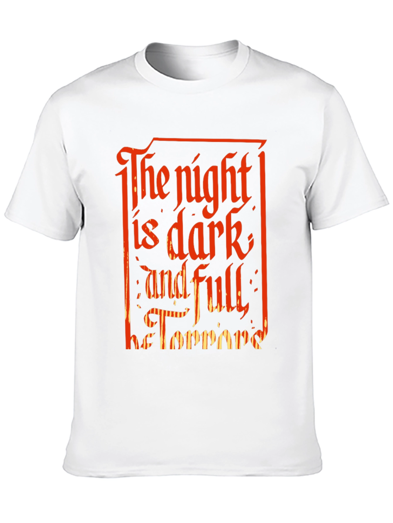 Black The Night is Dark T-Shirt view 10
