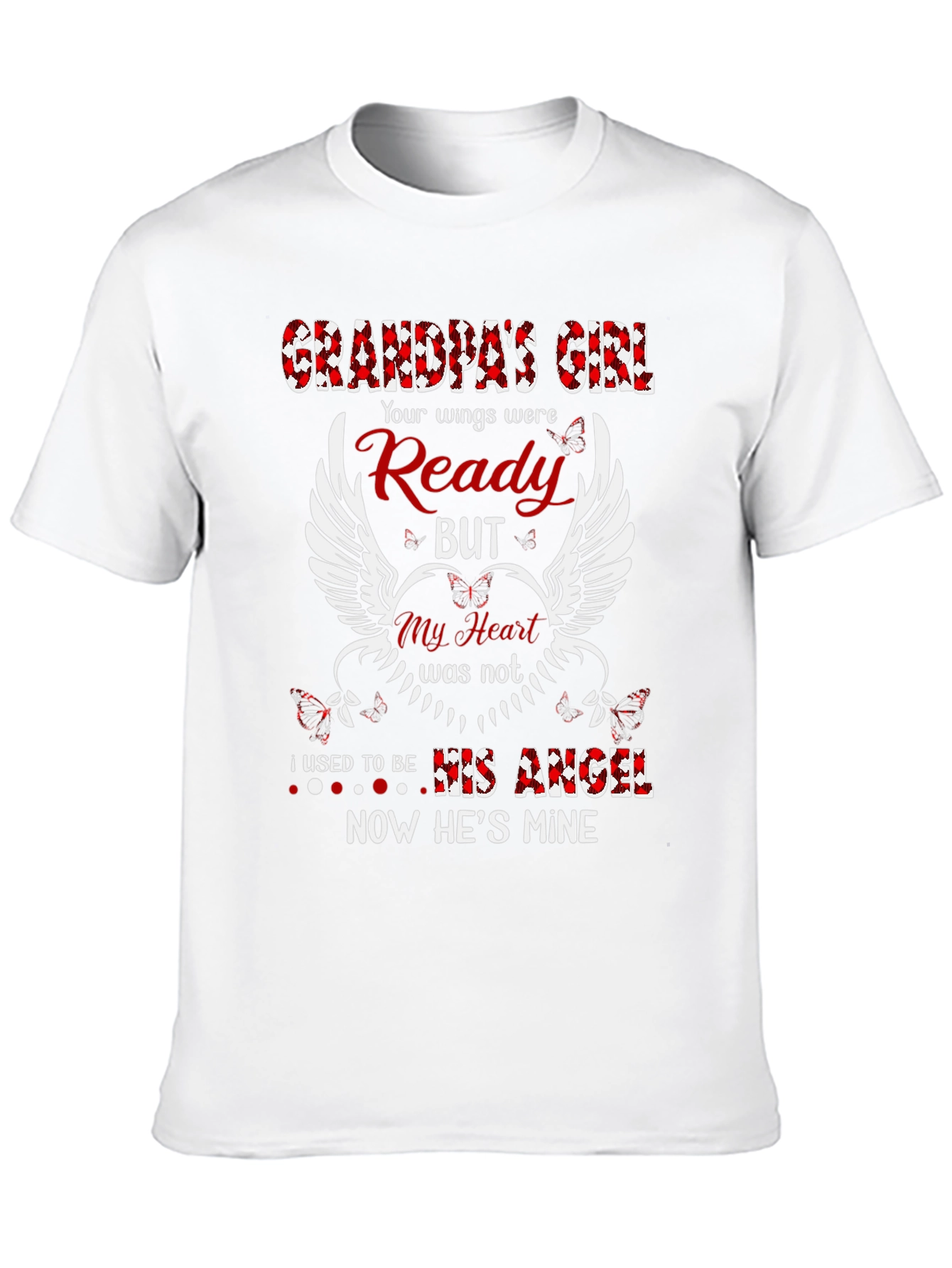 Black Grandpa's Girl Memorial T-Shirt view 10