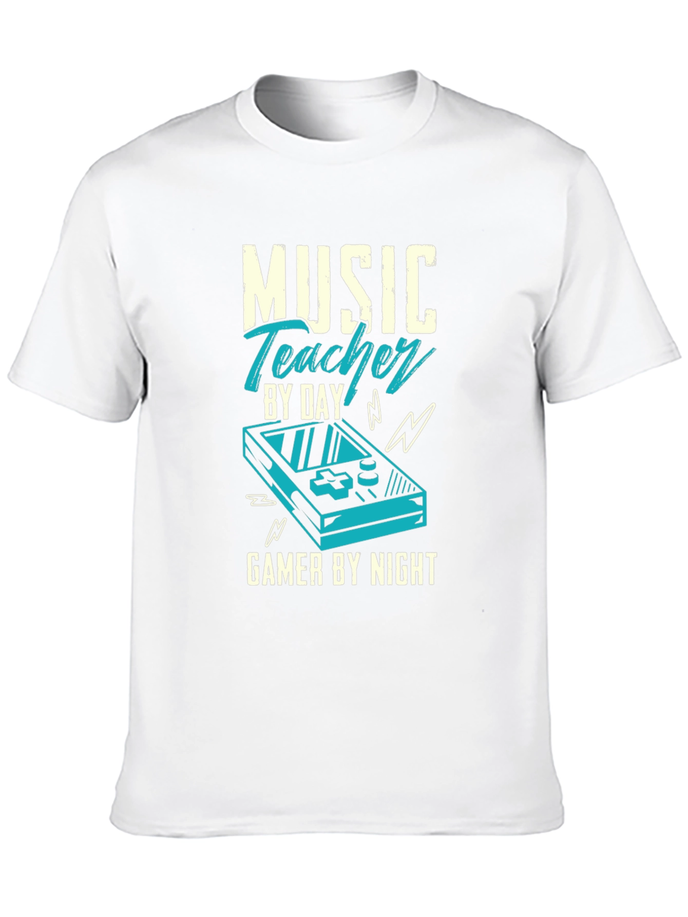Black Music Teacher Gamer T-Shirt view 10