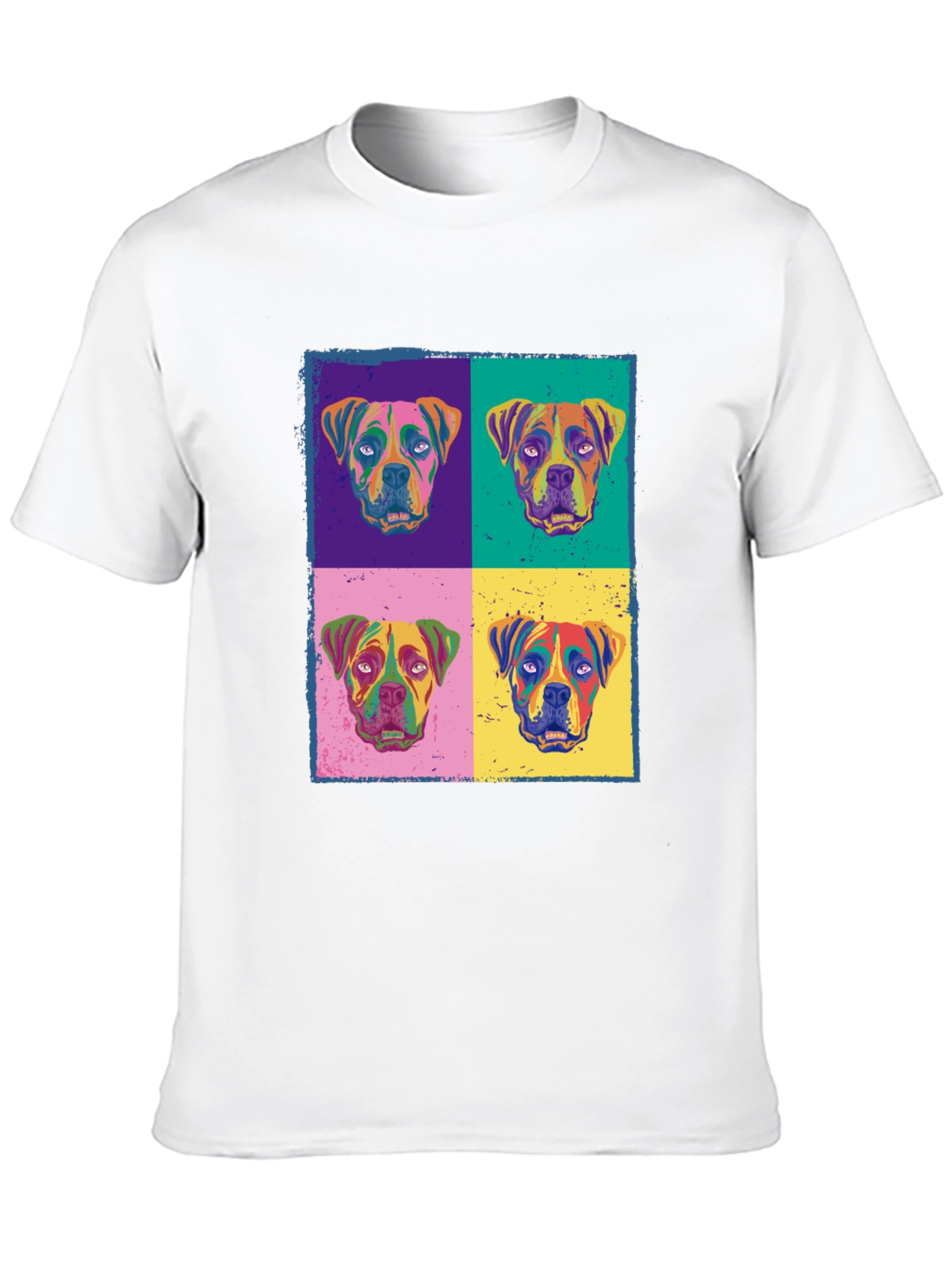 Black Dog Pop Art Print Black T-Shirt view 10