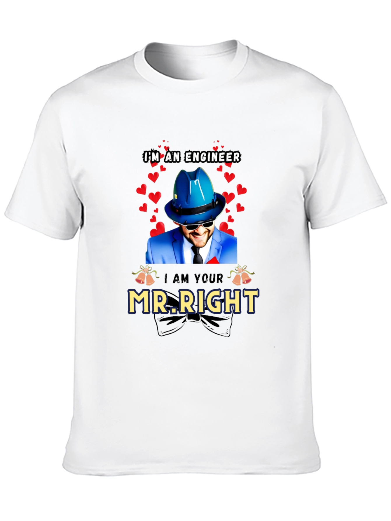 Black Engineer Mr. Right T-Shirt - Valentine's Day Gift view 10