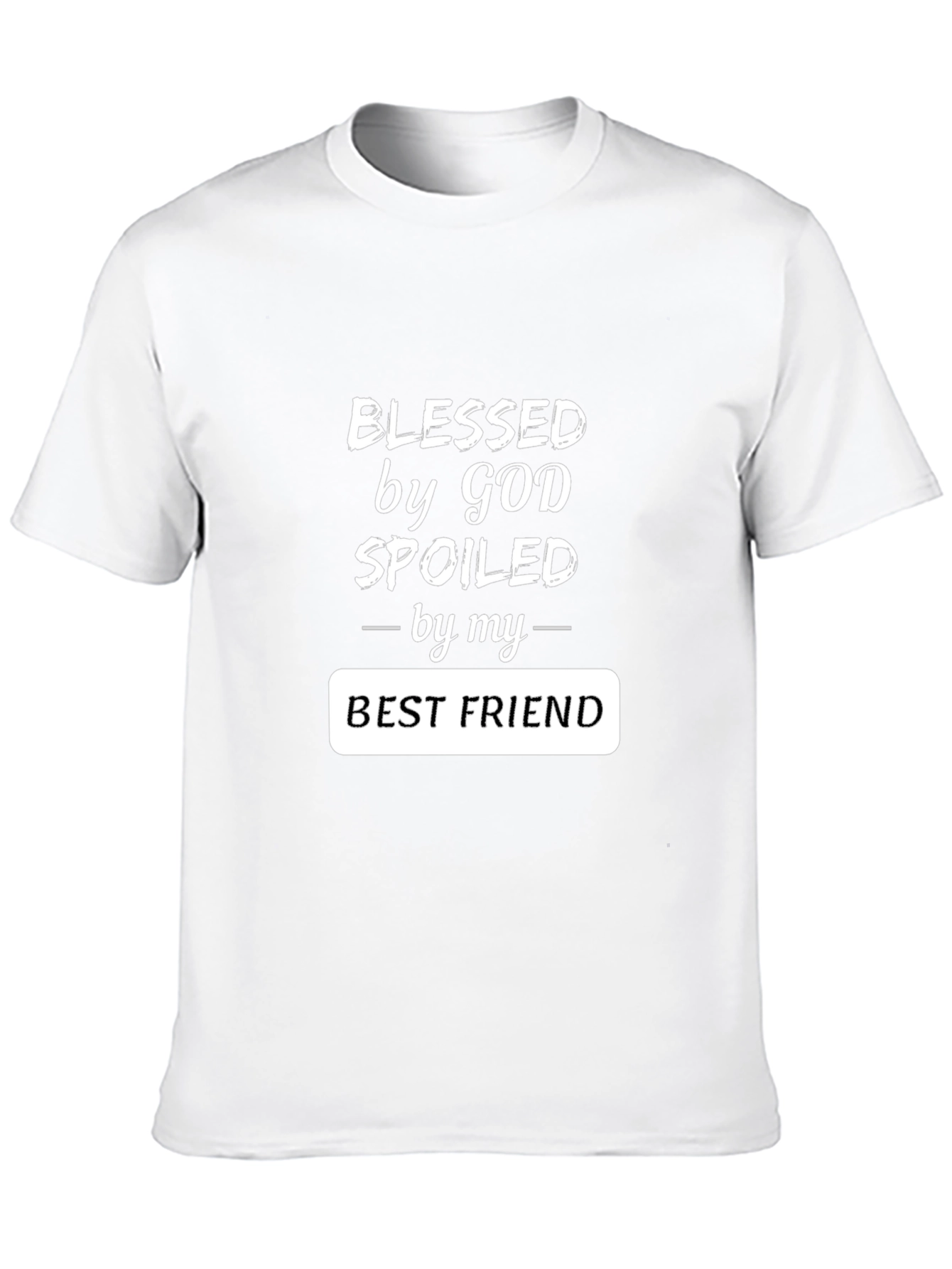 Black Blessed by God T-Shirt - Spoiled by Best Friend view 10