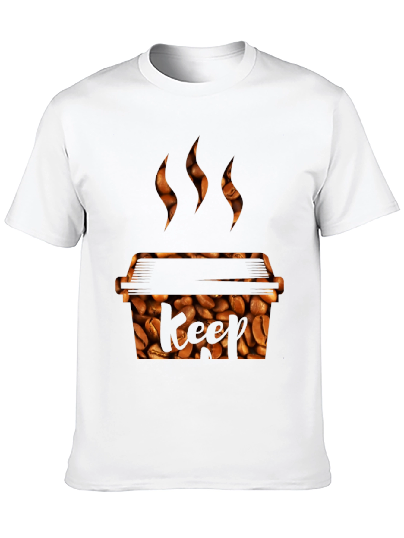 Black Coffee Bean Grill T-Shirt - Keef Design view 10