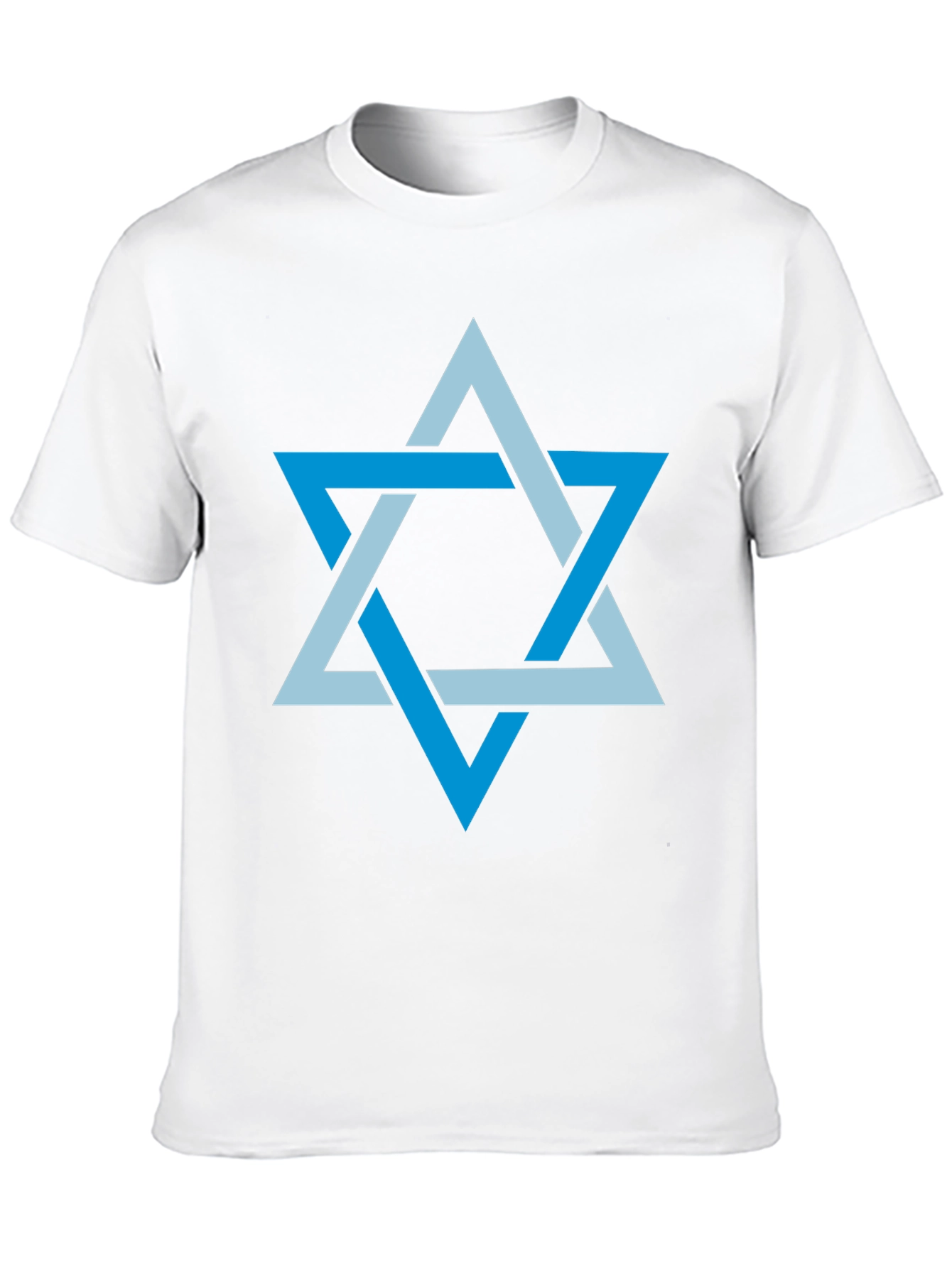 Black Star of David Men's Graphic T-Shirt view 10