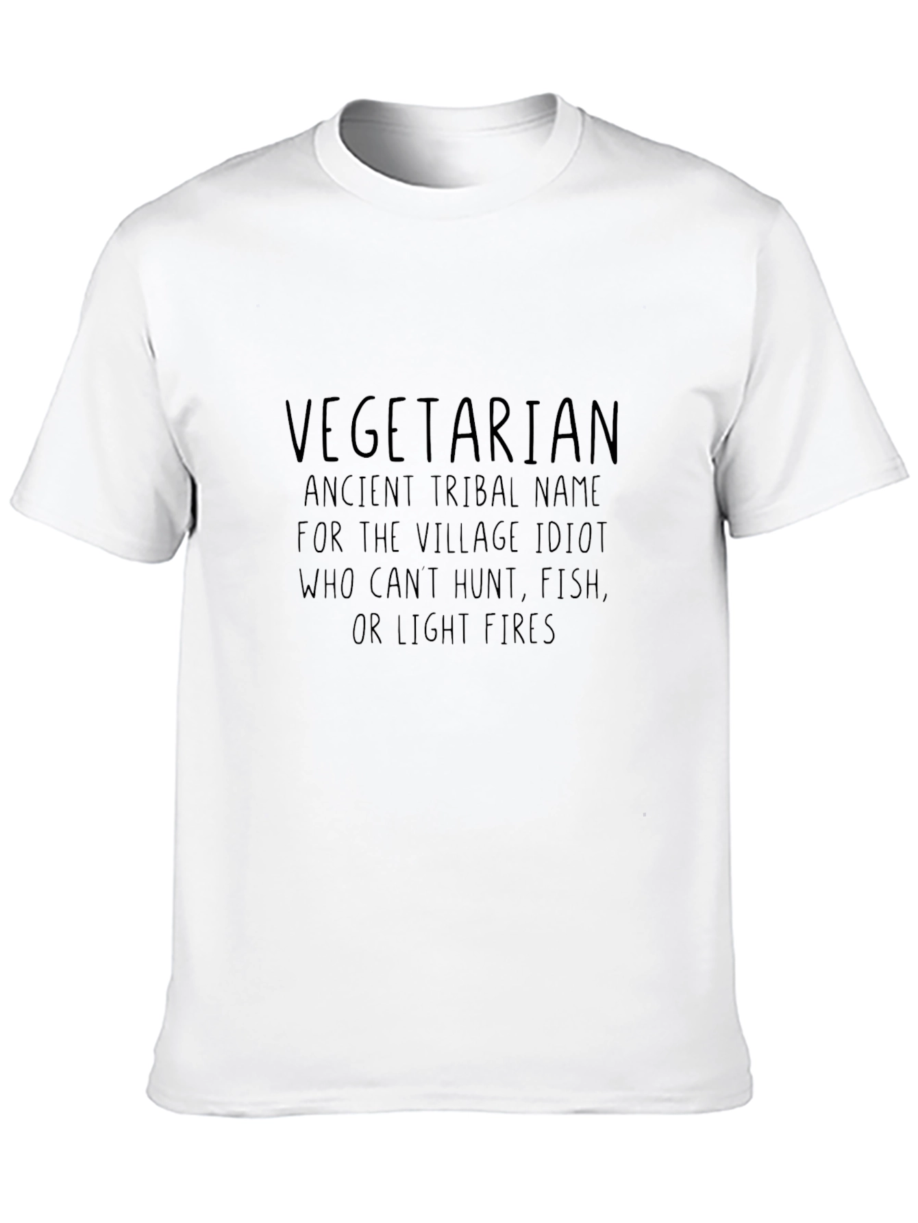 Black Vegetarian Ancient Tribal Name T-Shirt view 10