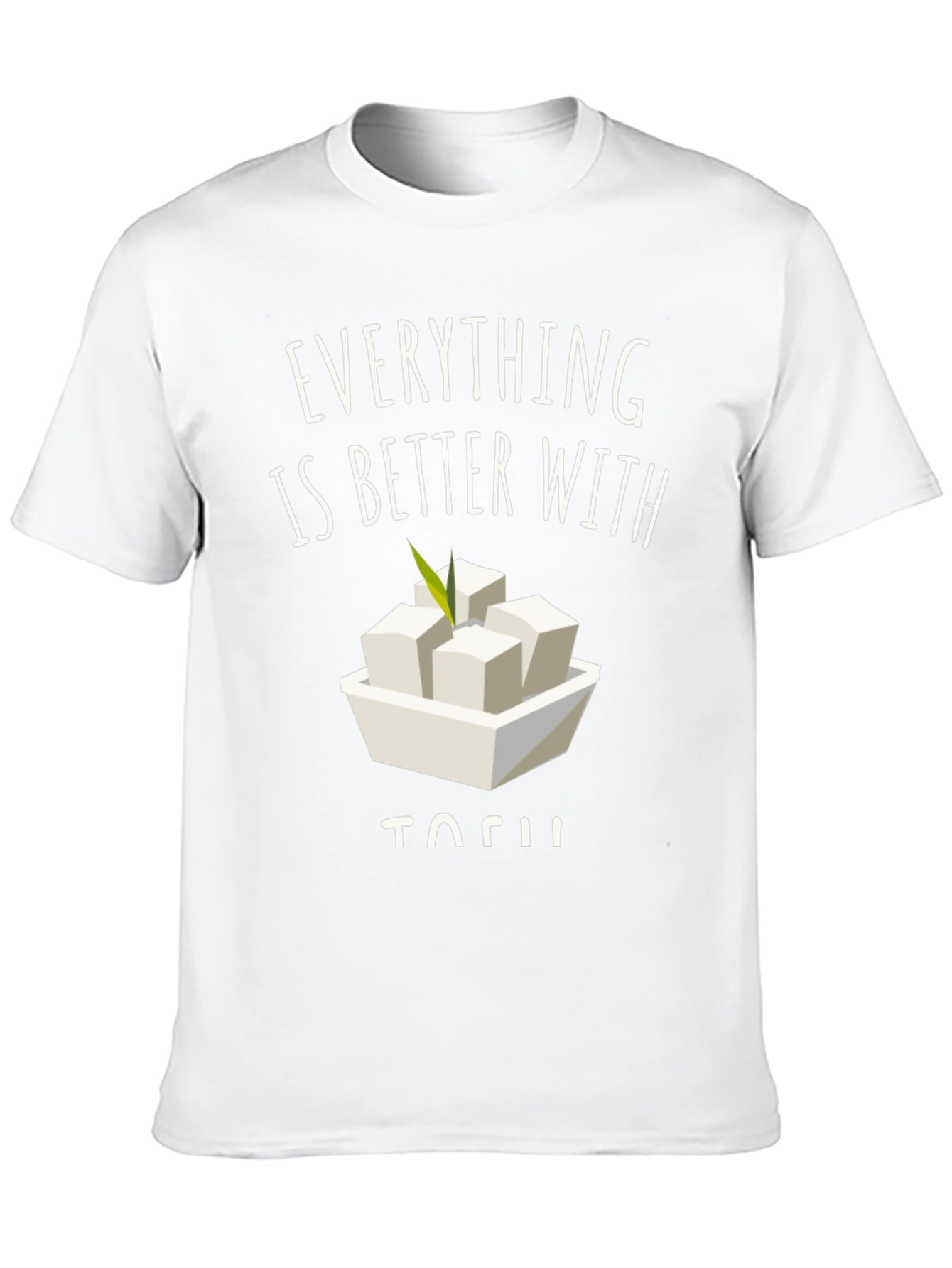 Black Everything is Better with Tofu Graphic Tee view 10