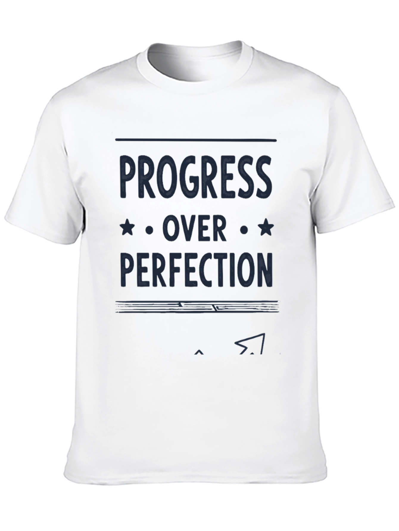 Black Progress Over Perfection T-Shirt - Motivational Tee view 10