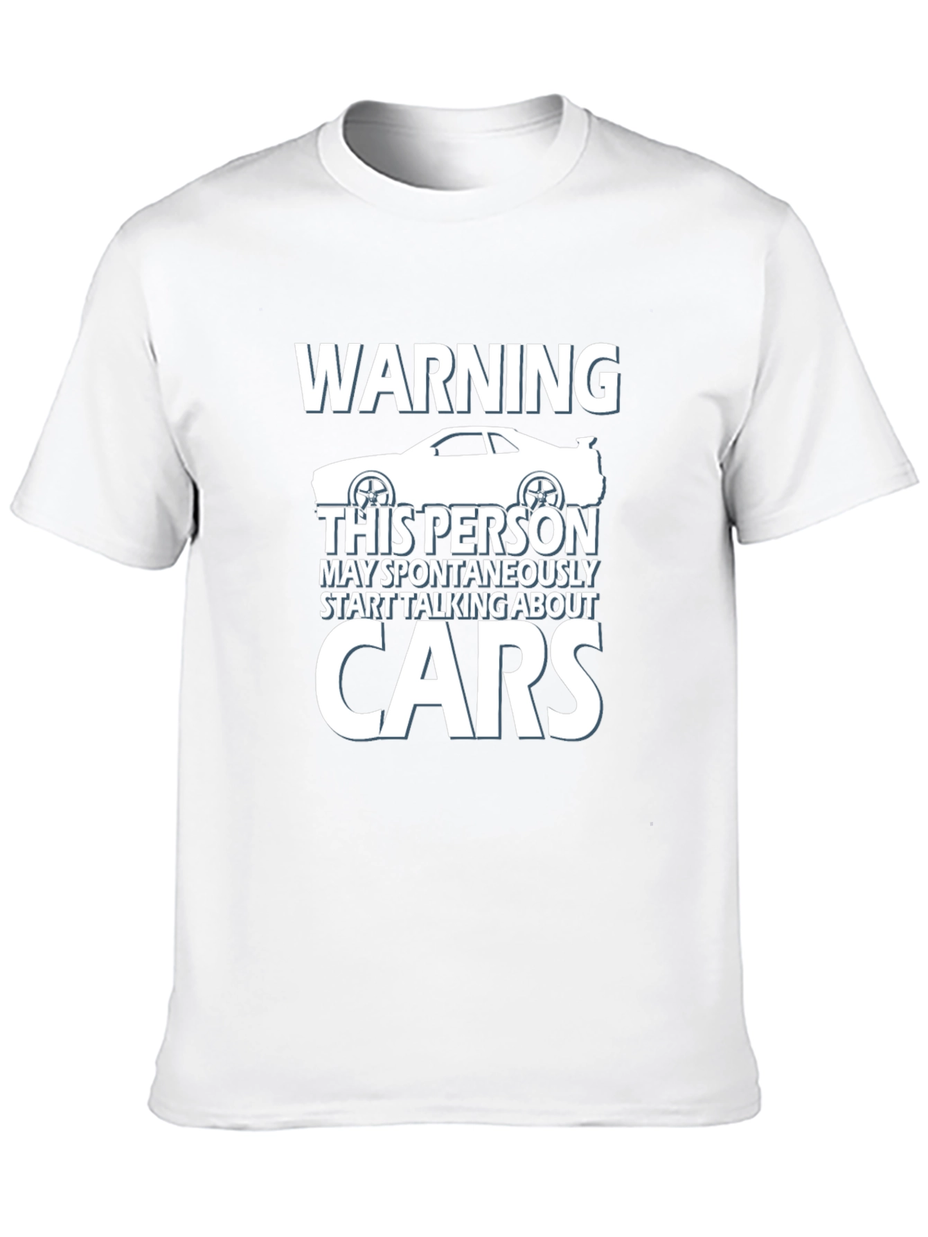 Black Warning: May Spontaneously Talk About Cars T-Shirt view 10