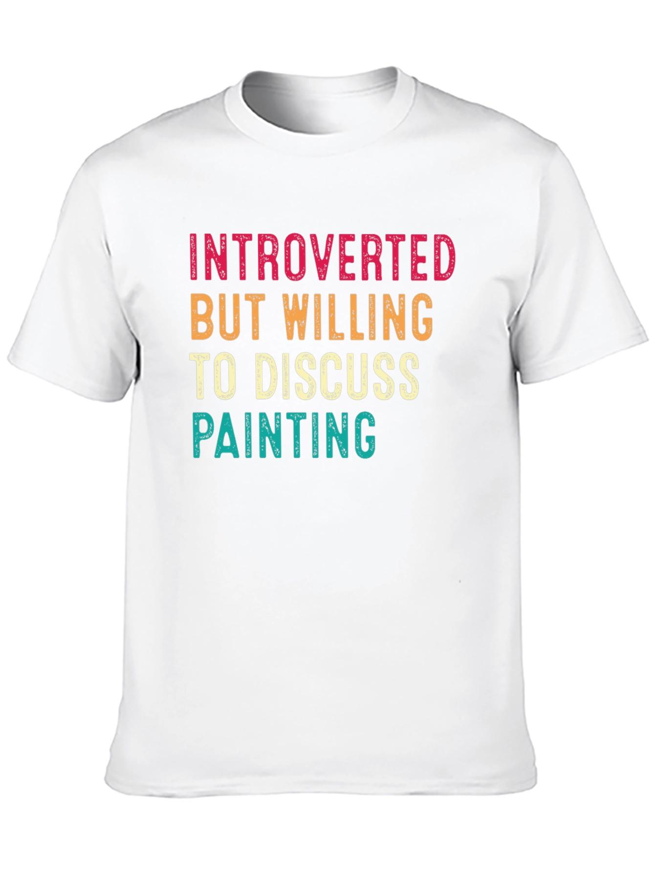 Black Introverted Painter T-Shirt - Discuss Painting Tee view 10