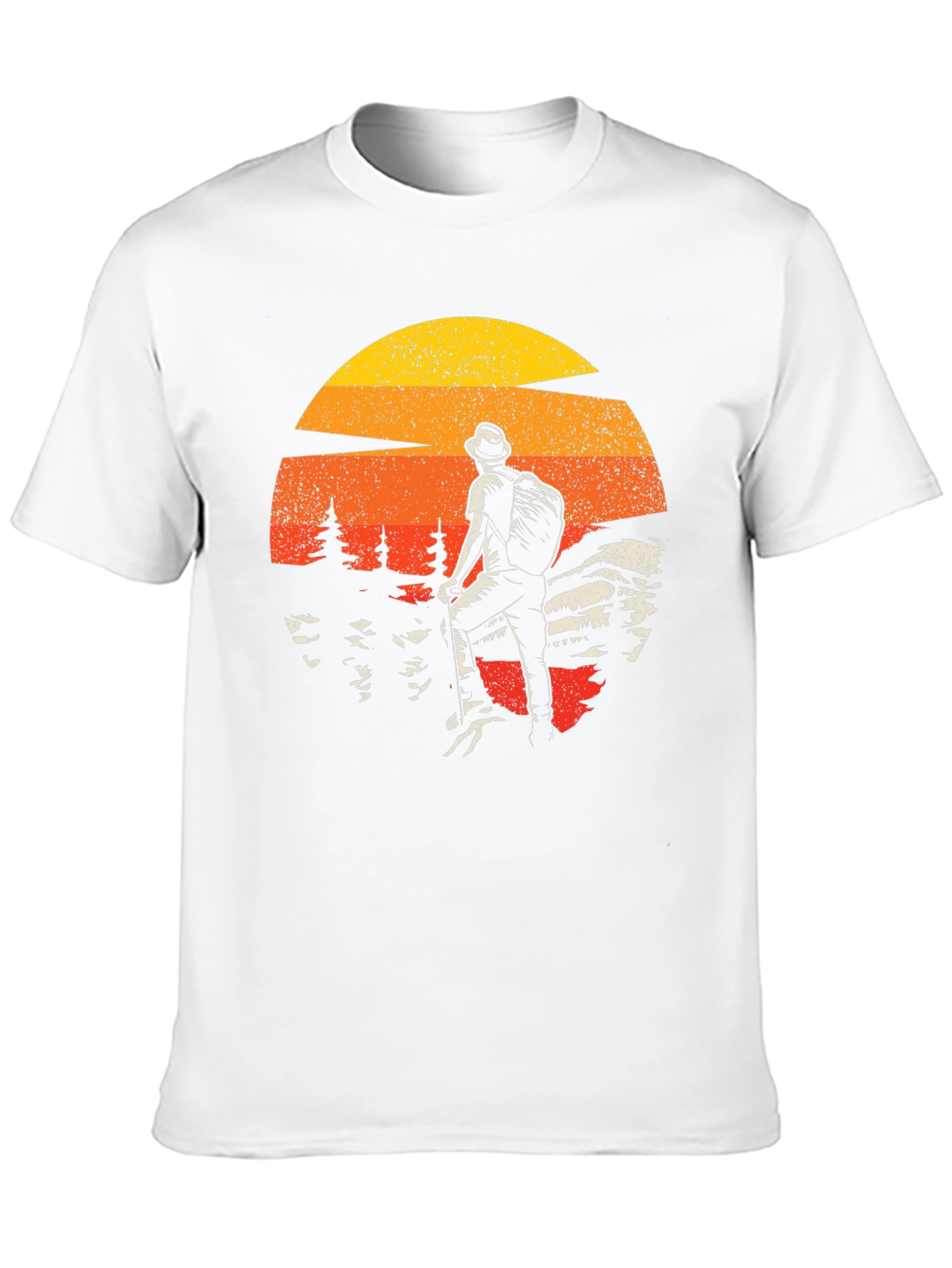 Black Retro Hiker Graphic Tee - Adventure Awaits view 10