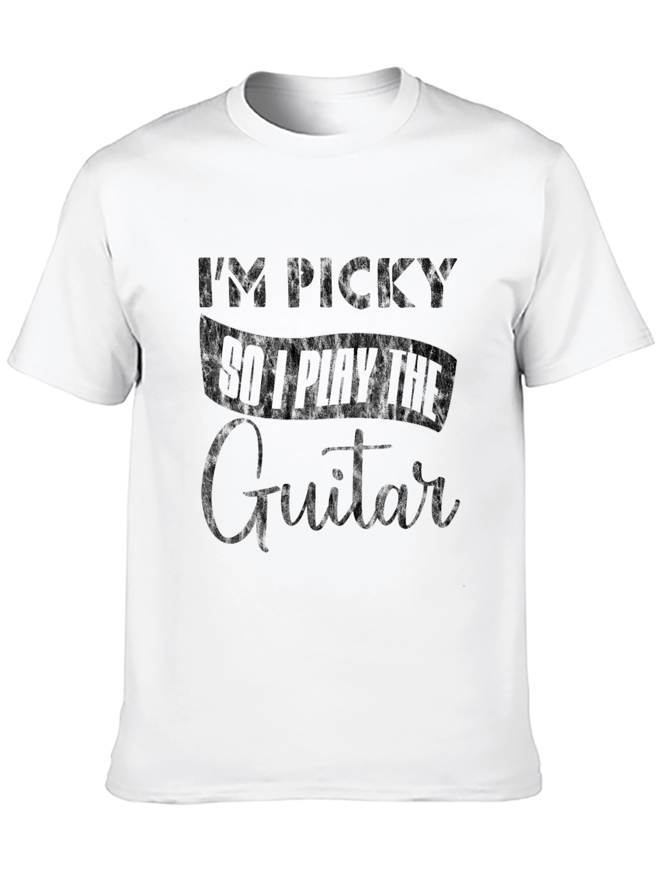 Black I'm Picky So I Play Guitar T-Shirt view 10