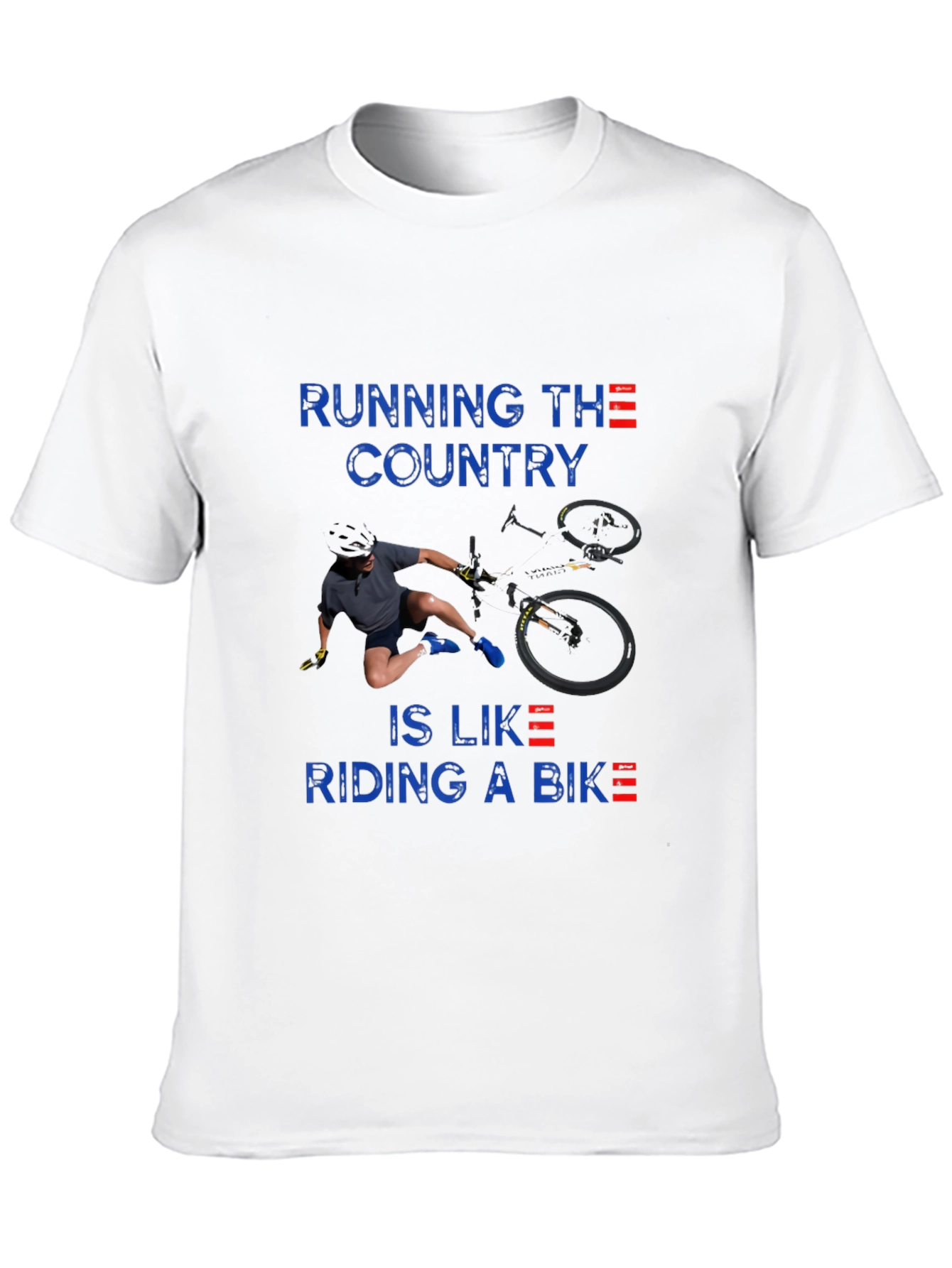 Black Running the Country Like Riding a Bike T-Shirt view 10