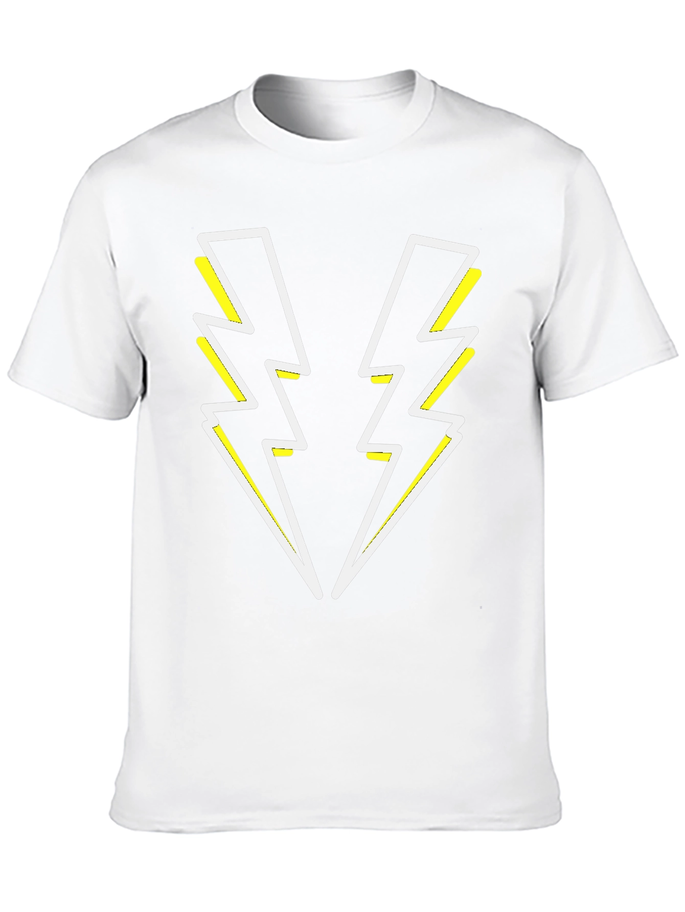 Black Electric Bolt Tee - Black Graphic T-Shirt view 10