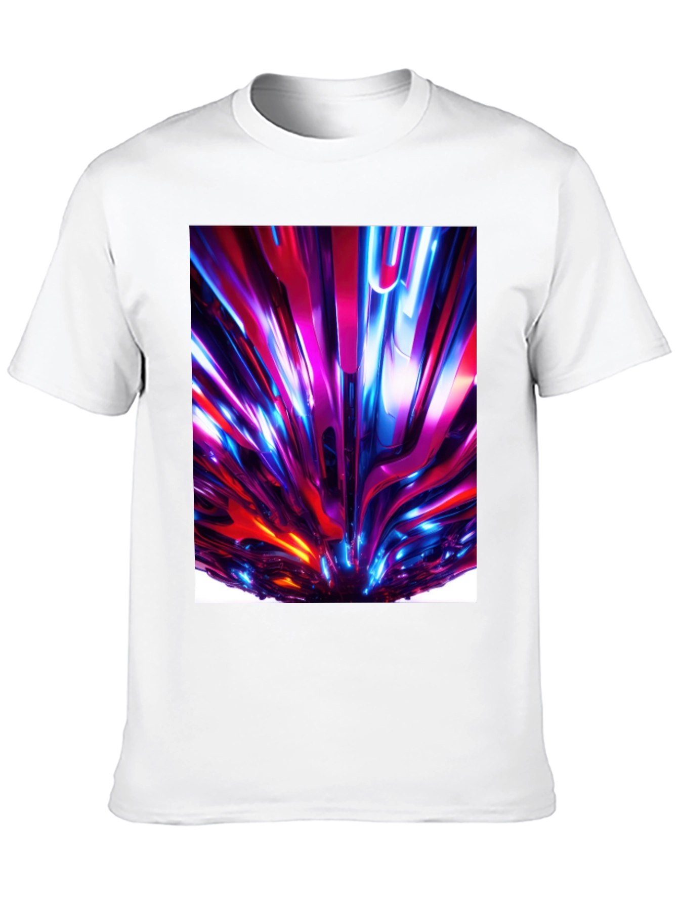 Black Abstract Art Black T-Shirt view 10