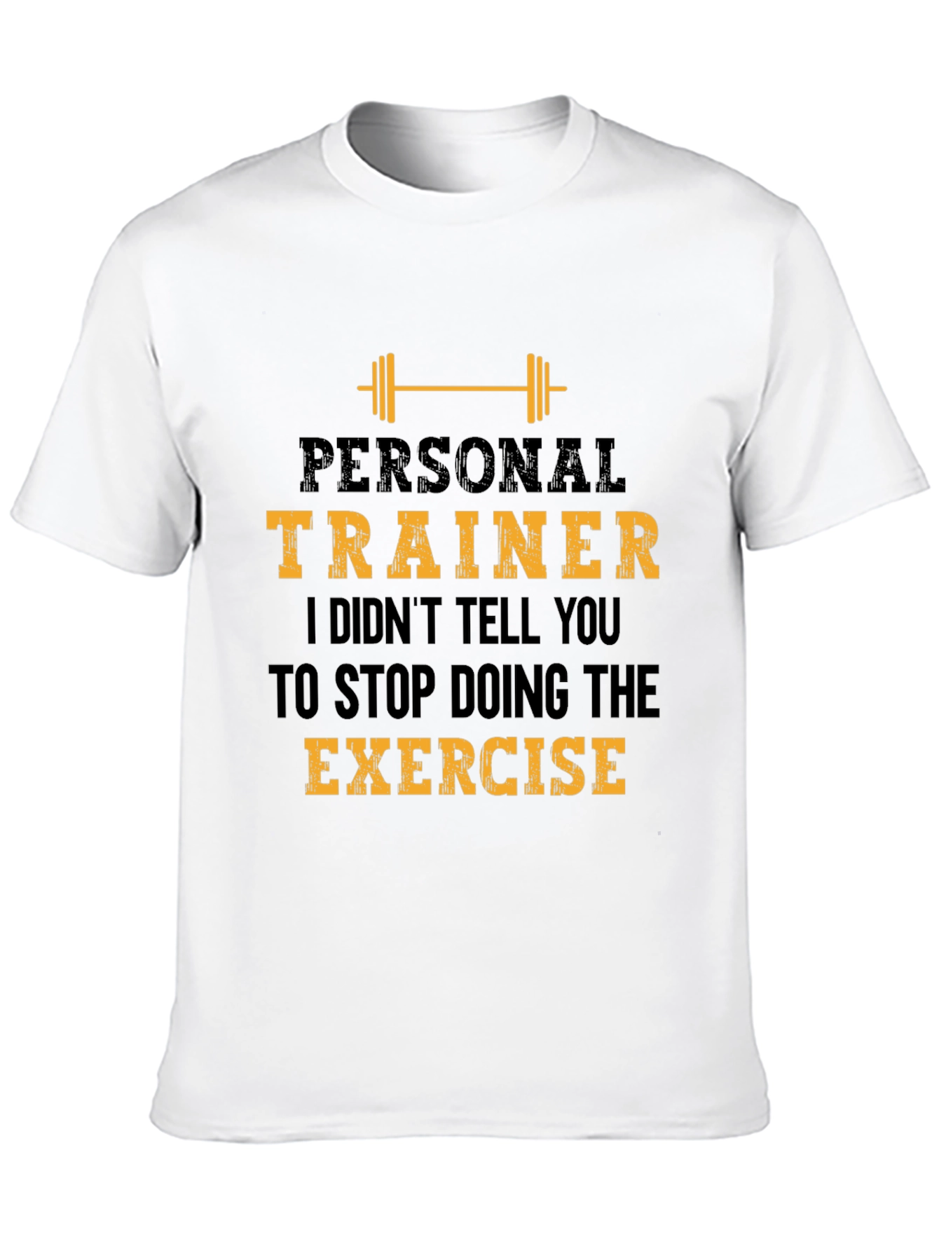 Black Personal Trainer Exercise T-Shirt view 10