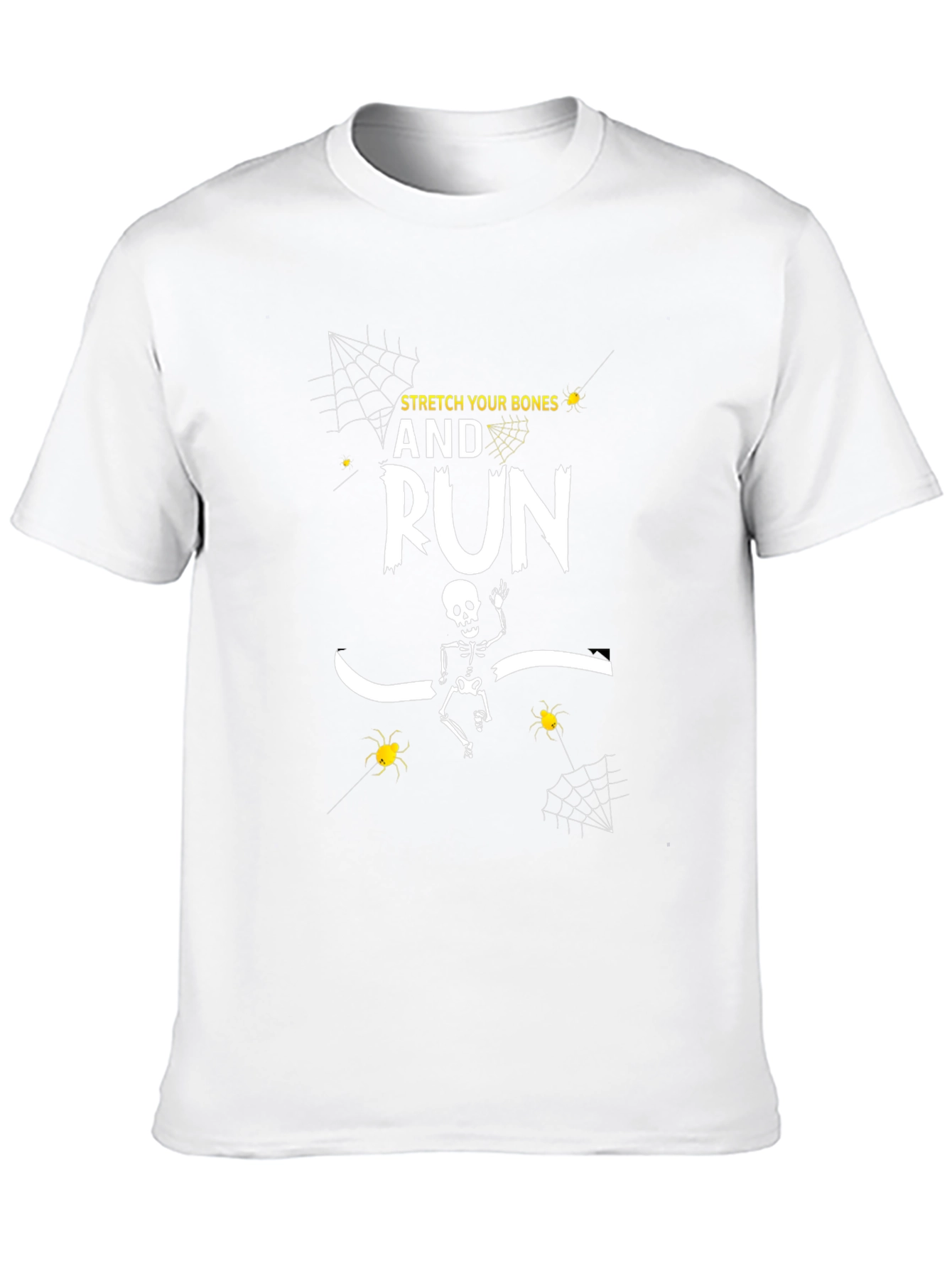 Black Stretch Your Bones And Run T-Shirt Halloween view 10