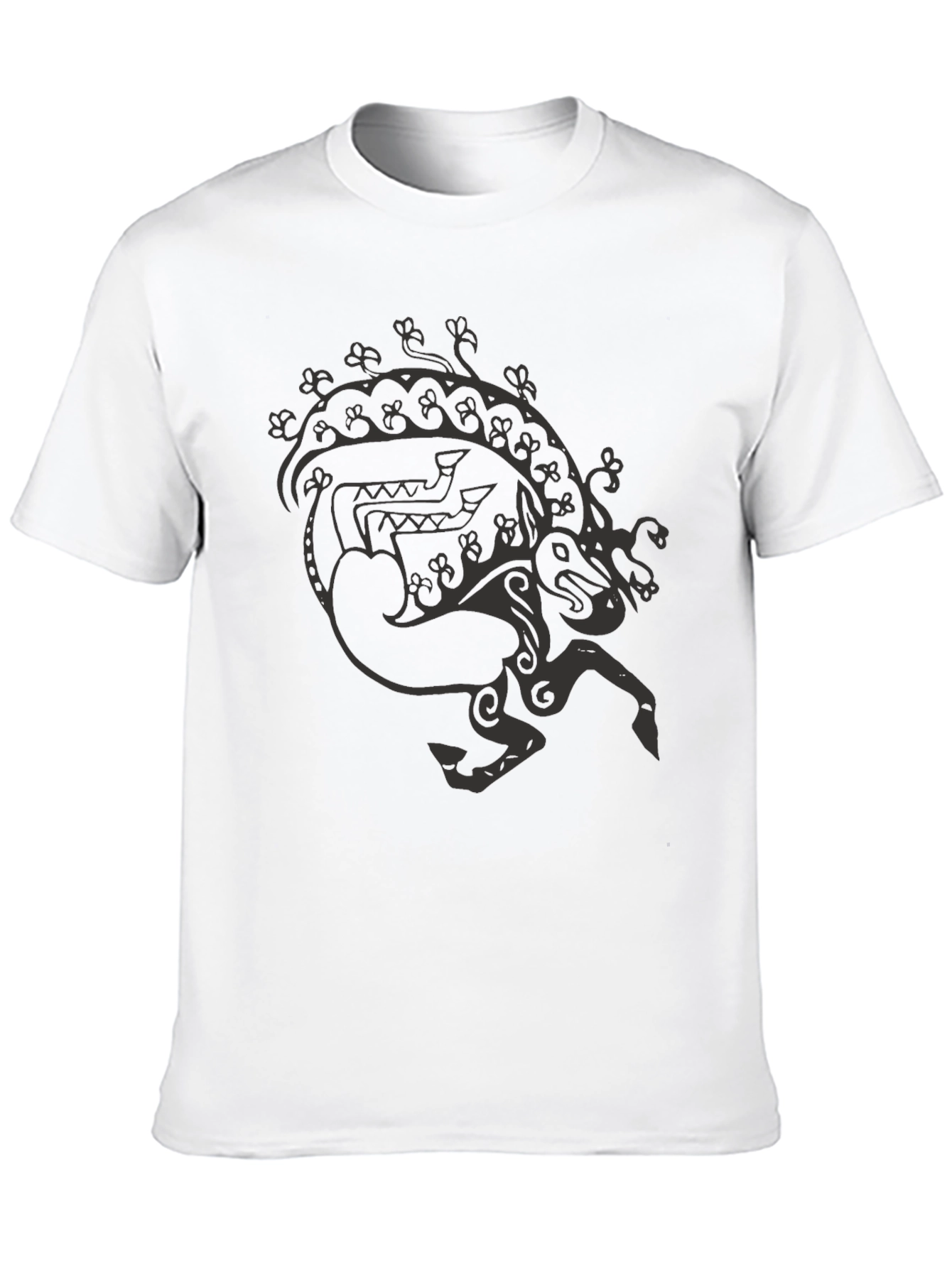 Black Mythical Horse Graphic Tee - Black view 10