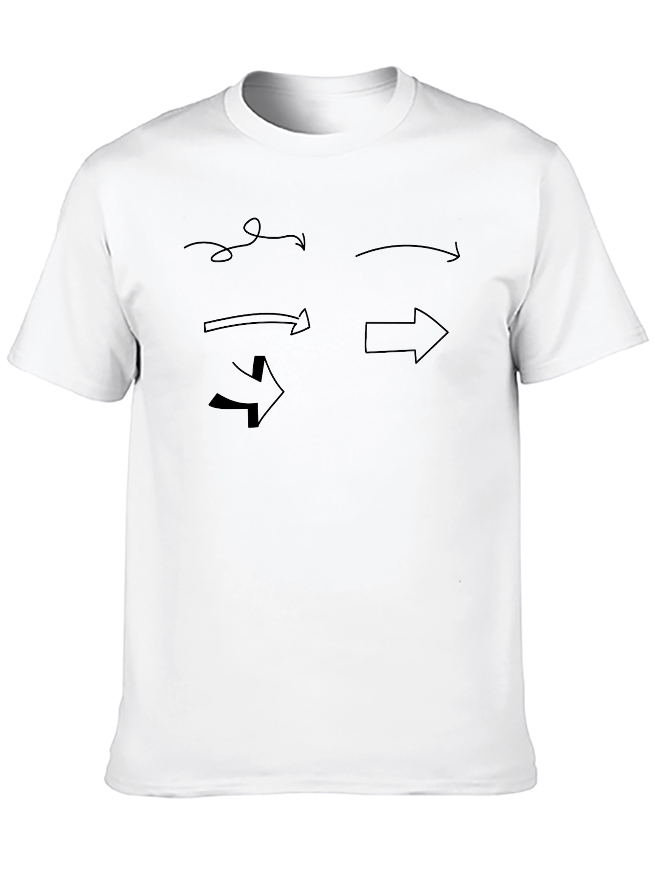 Black Arrow Graphic Black T-Shirt - Directional Style view 10