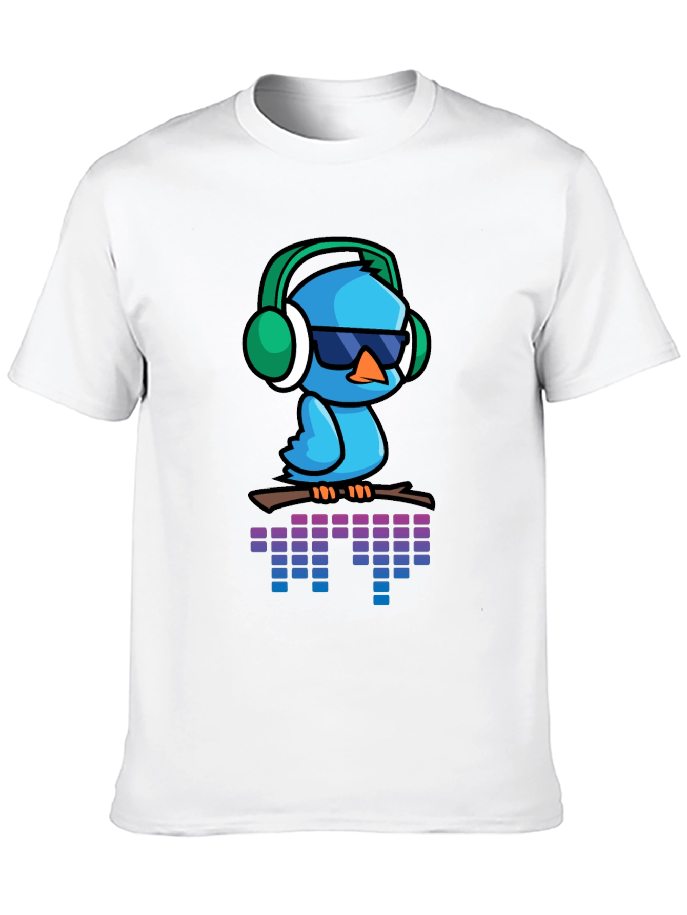 Black Cool Bird T-Shirt - Music Lover's Tee view 10