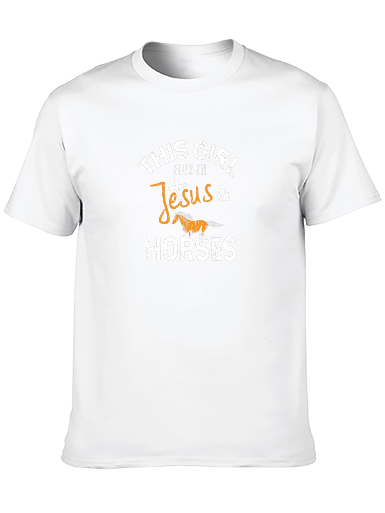 Black Runs on Jesus & Horses Graphic T-Shirt view 10