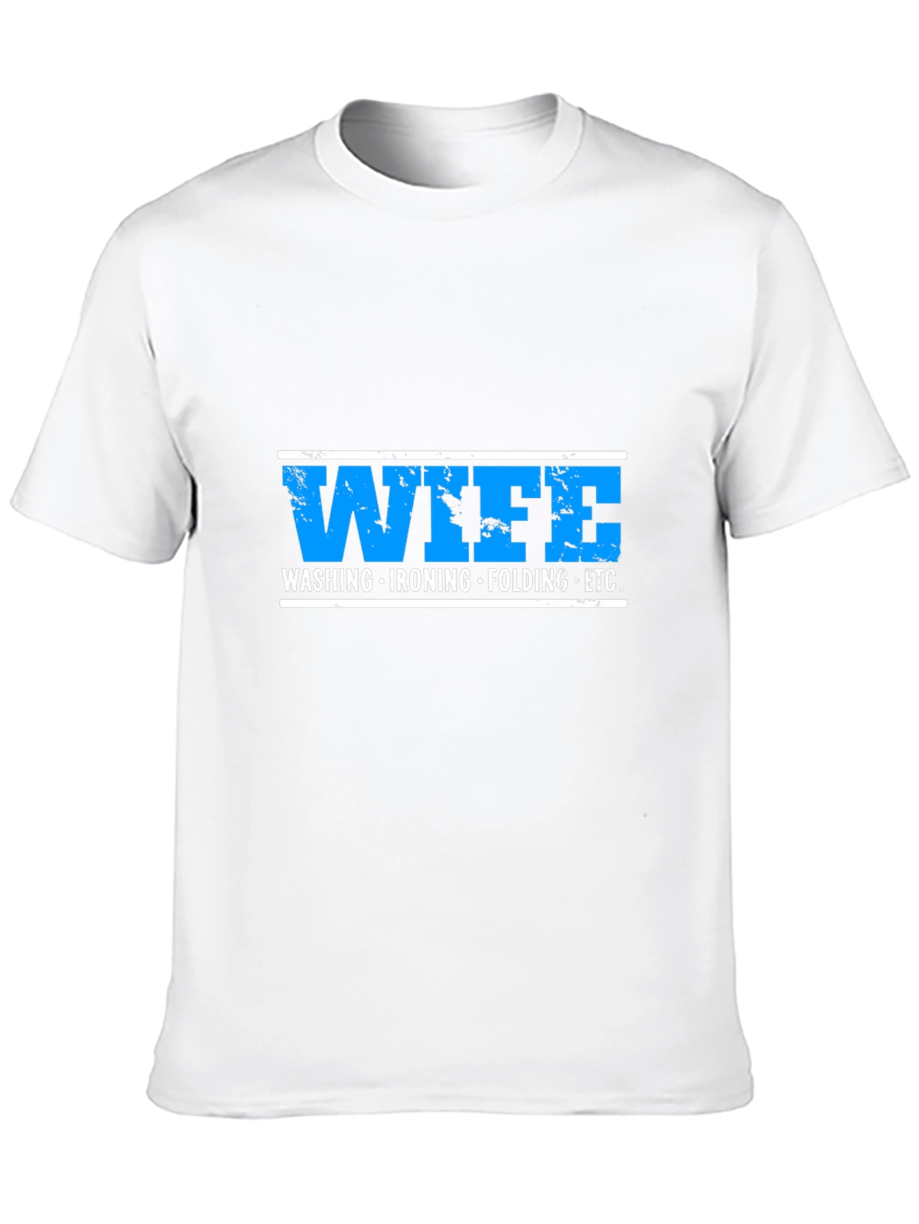 Black Wife Washing Ironing Folding ETC Funny Graphic T-Shirt view 10