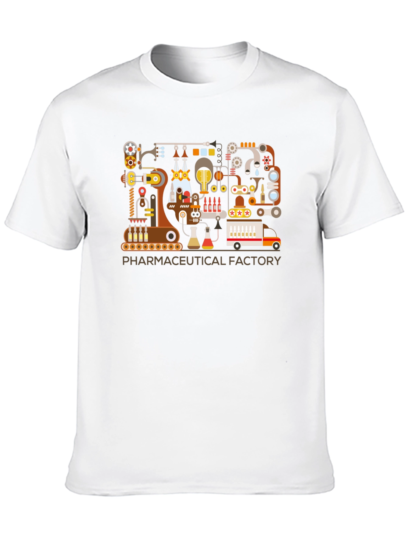 Black Pharmaceutical Factory Graphic T-Shirt view 10