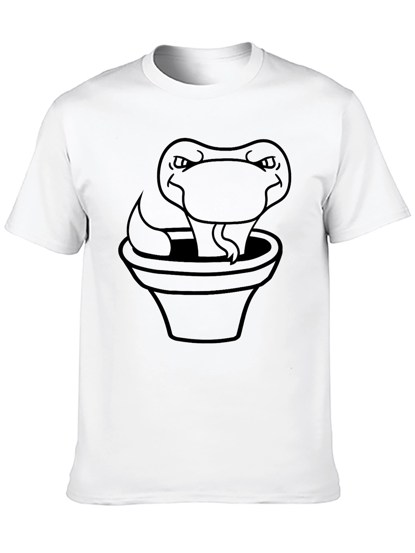 Black Snake in a Pot Black T-Shirt view 10