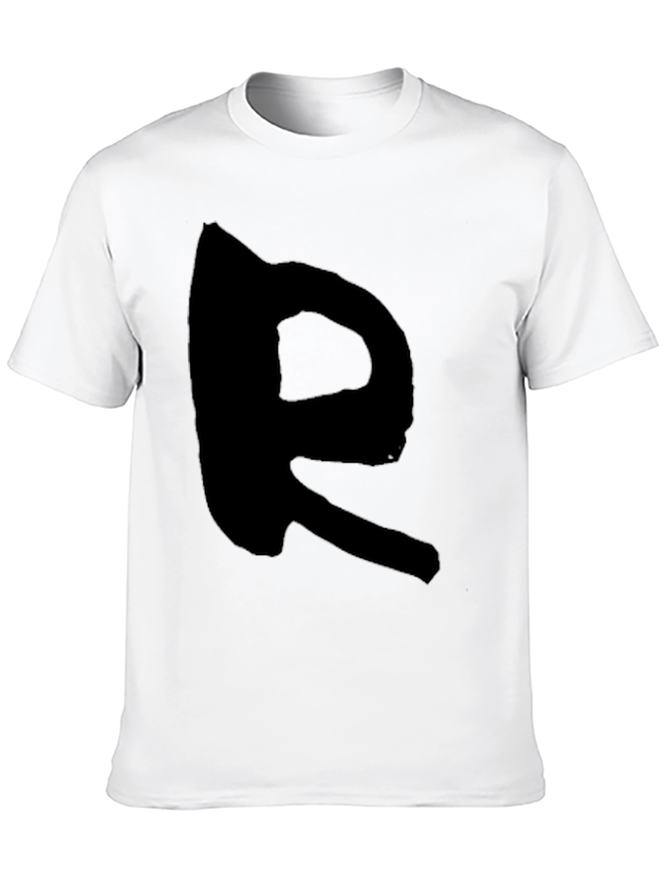 Black Black T-Shirt with Bold R Design view 10