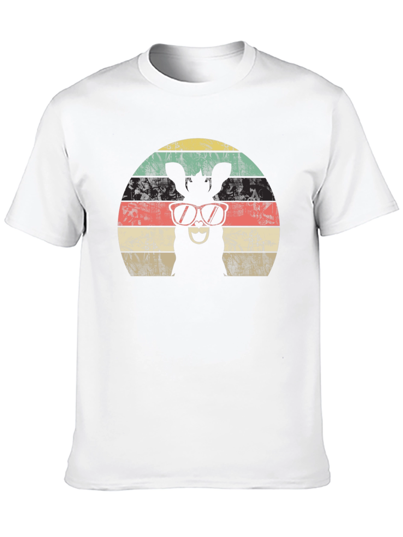 Black Cool Donkey Retro Sunset T-Shirt view 10