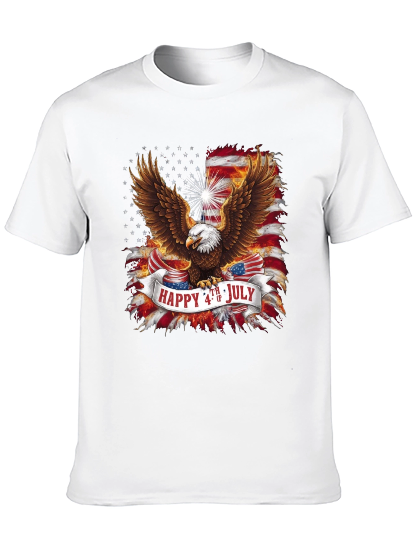 Black Patriotic Eagle 4th of July Graphic Tee view 10
