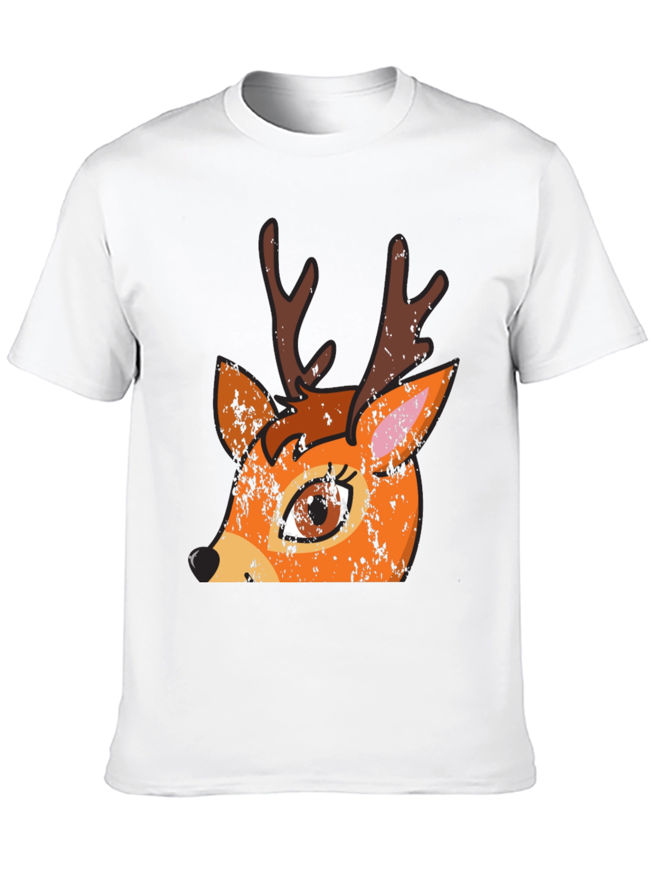 Black Deer Graphic T-Shirt - Unisex Black Tee view 10