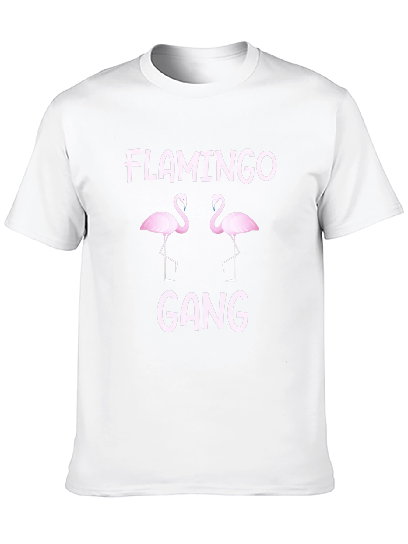 Black Flamingo Gang Graphic T-Shirt - Crew Neck view 10