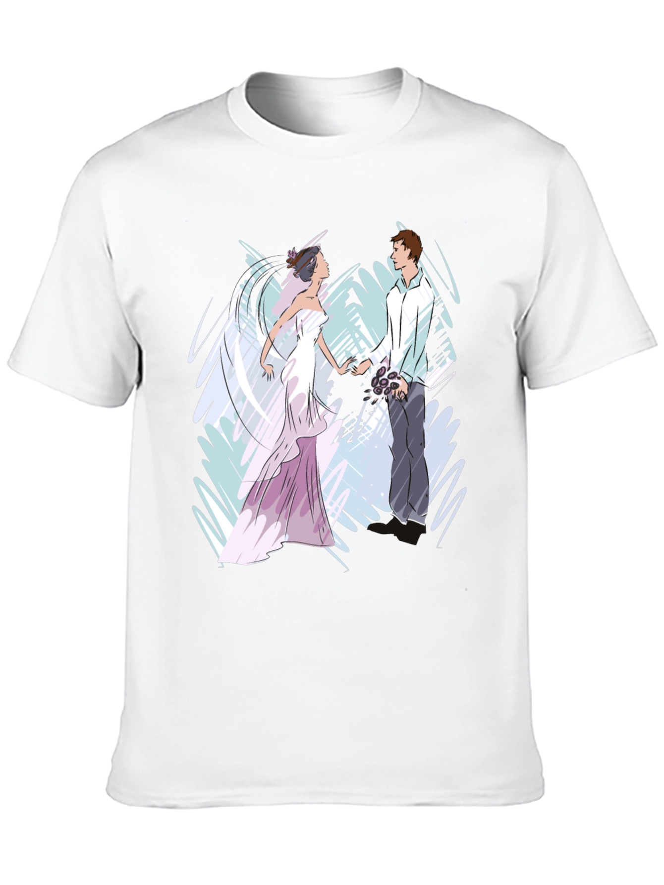 Black Bride & Groom Graphic T-Shirt - Black view 10
