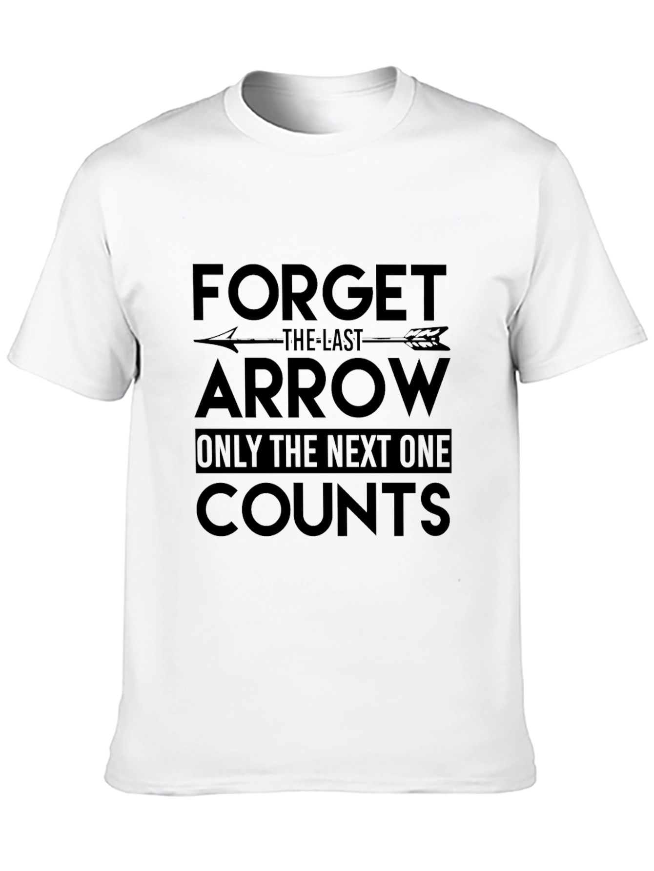 Black Forget The Last Arrow T-Shirt - Archery Focus Tee view 10