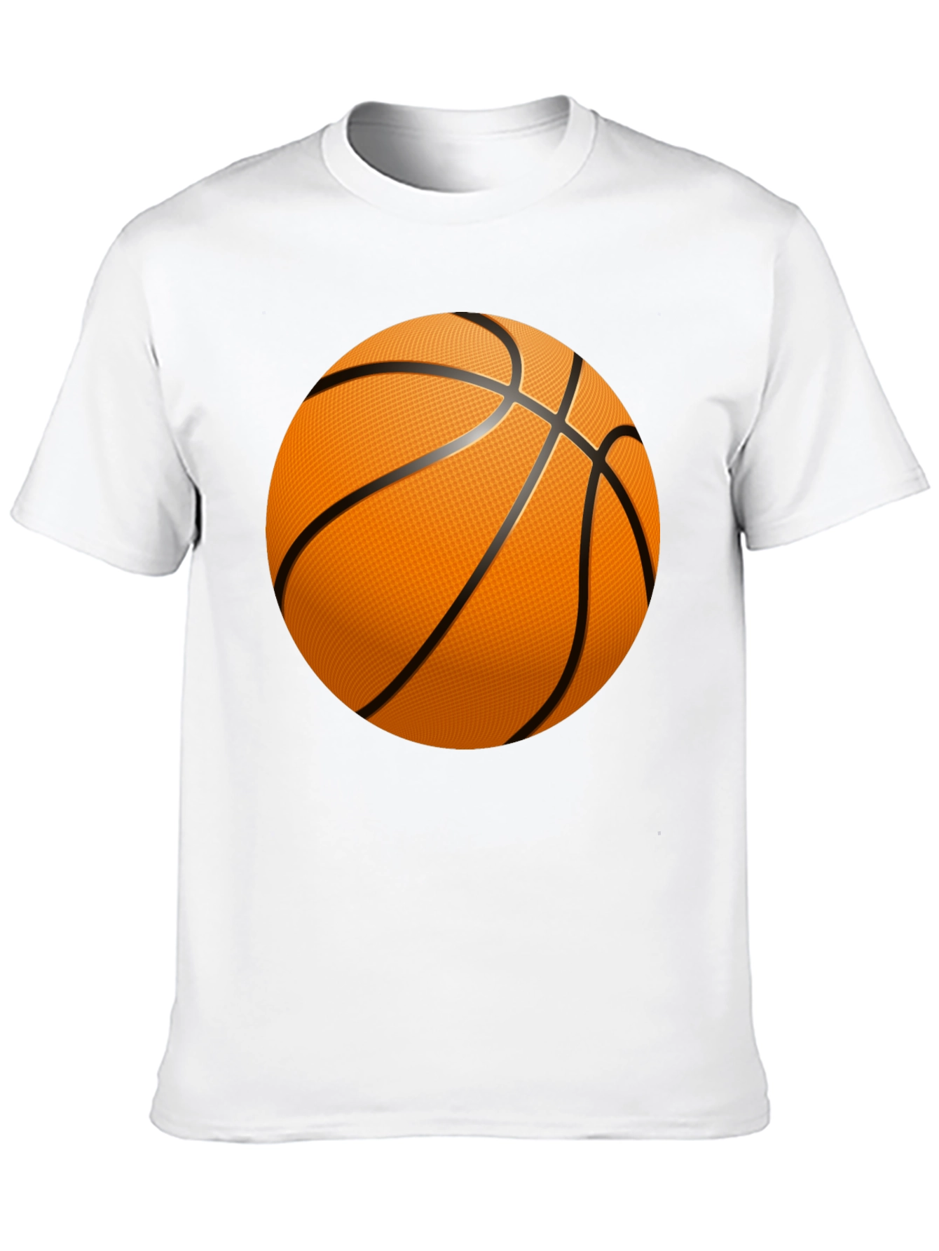 Black Basketball Graphic T-Shirt - Black Cotton Tee view 10