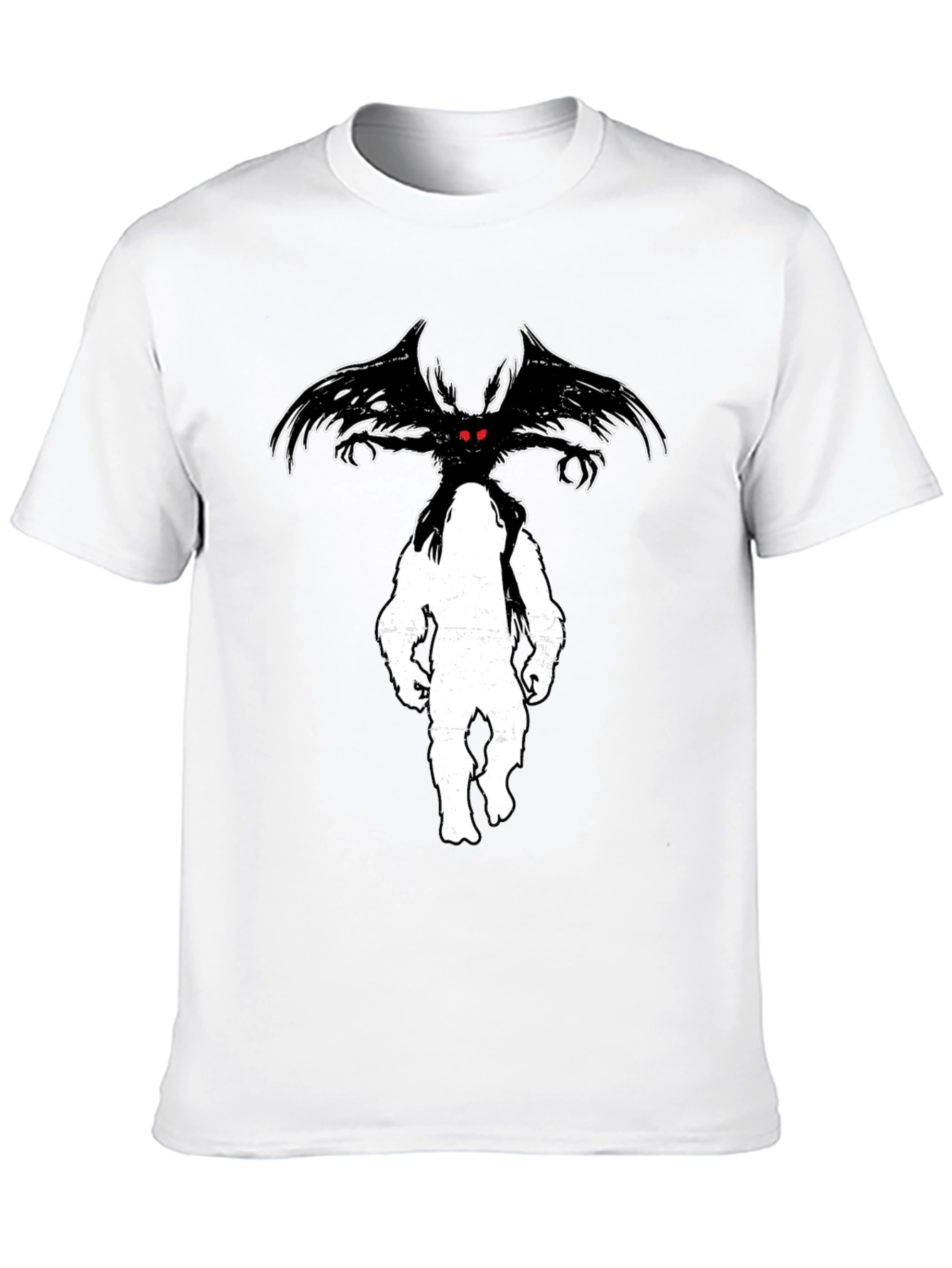 Mothman Bigfoot Graphic Tee - Cryptid Humor - 10