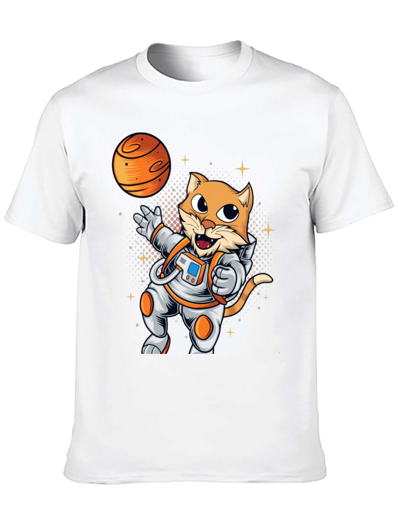 Black Cat Astronaut Black T-Shirt view 10