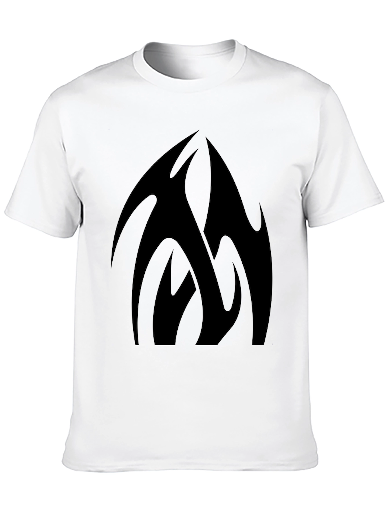 Black Black Graphic Tee - Abstract Design view 10