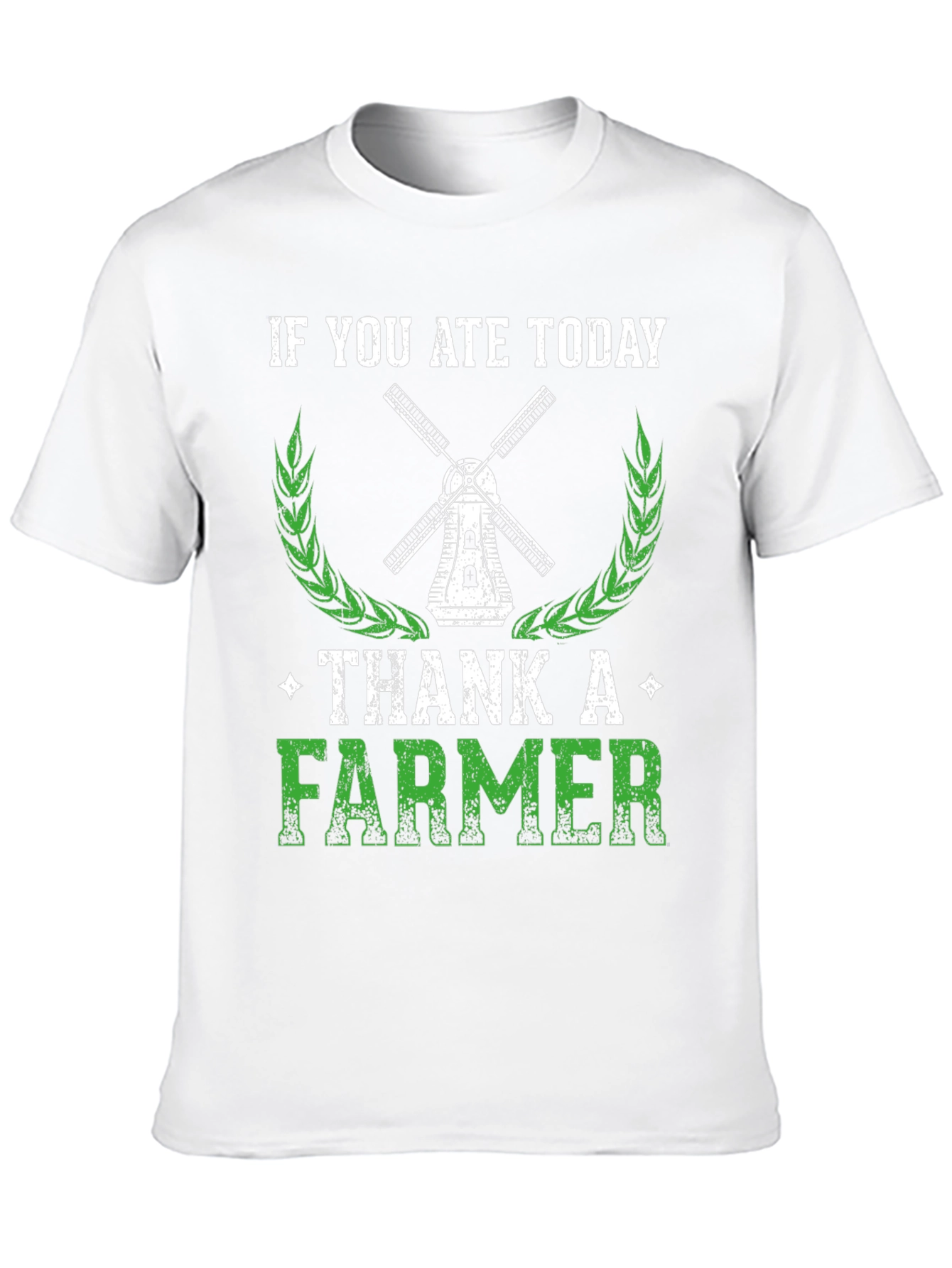 Black Thank A Farmer Graphic Tee - Soft Cotton Black T-Shirt view 10