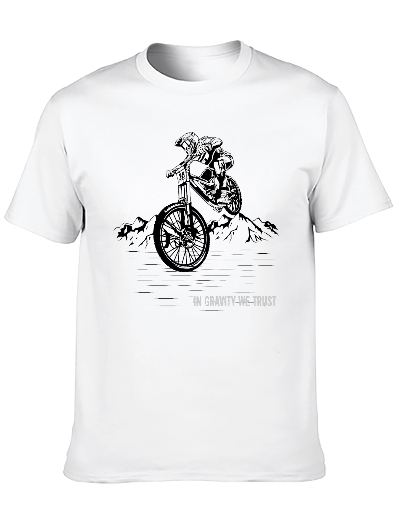 Black Gravity Trust Mountain Bike Graphic Tee view 10