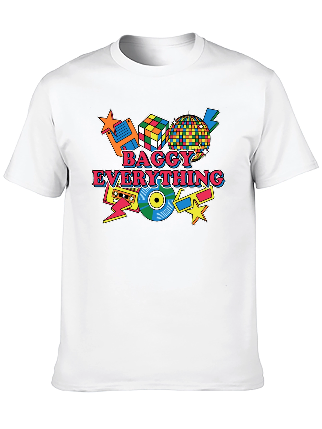 Baggy Everything Black T-Shirt - 80s Throwback - 10