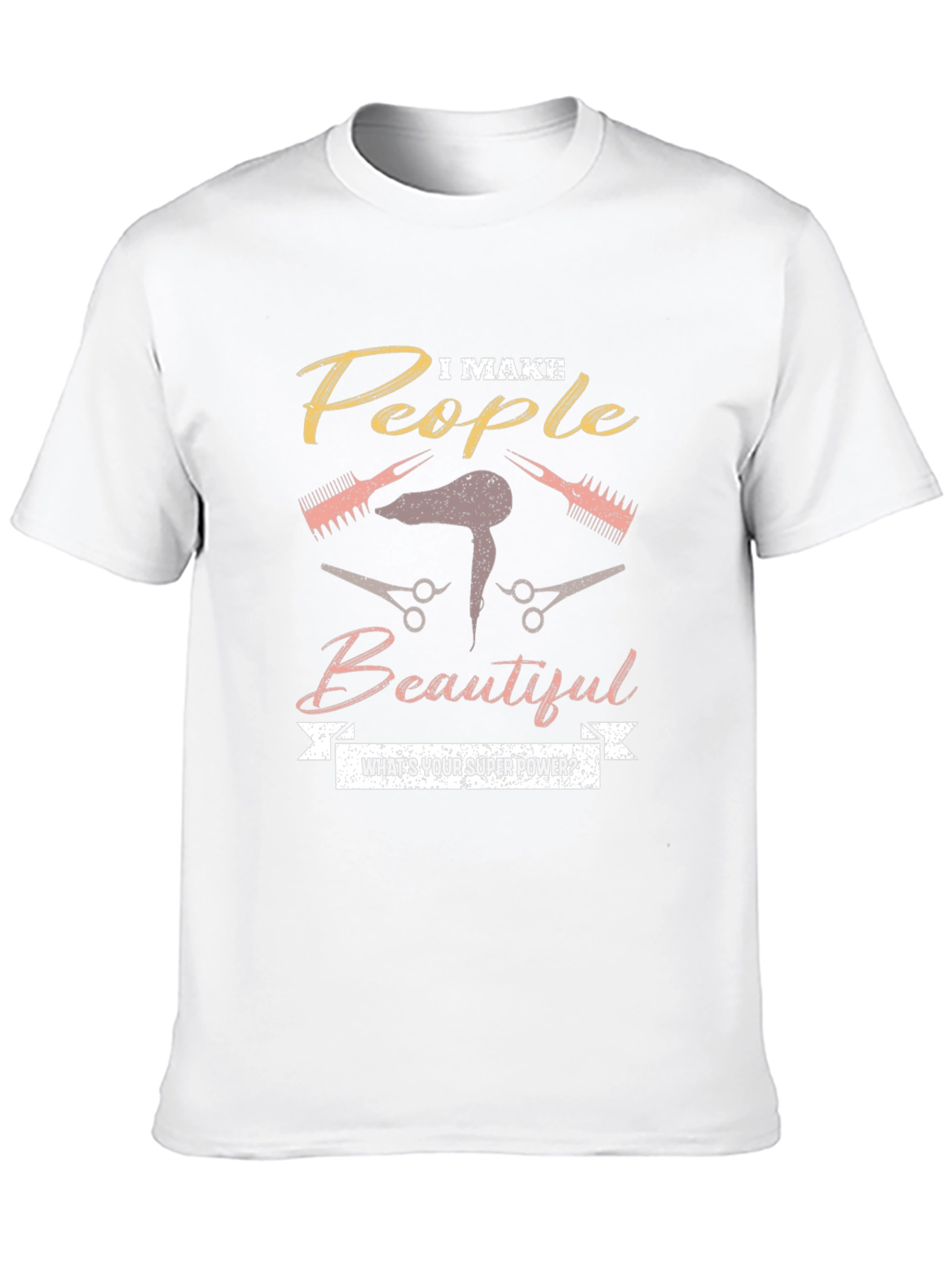 Black I Make People Beautiful Graphic T-Shirt view 10