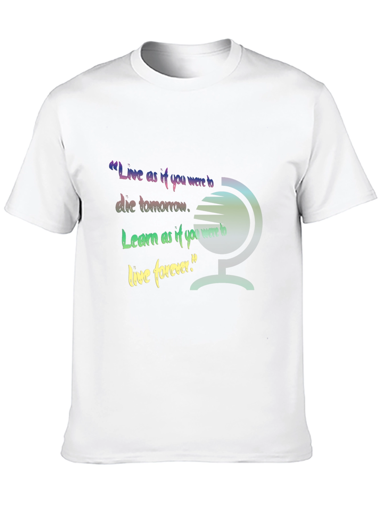 Black Inspirational Globe Graphic Tee view 10