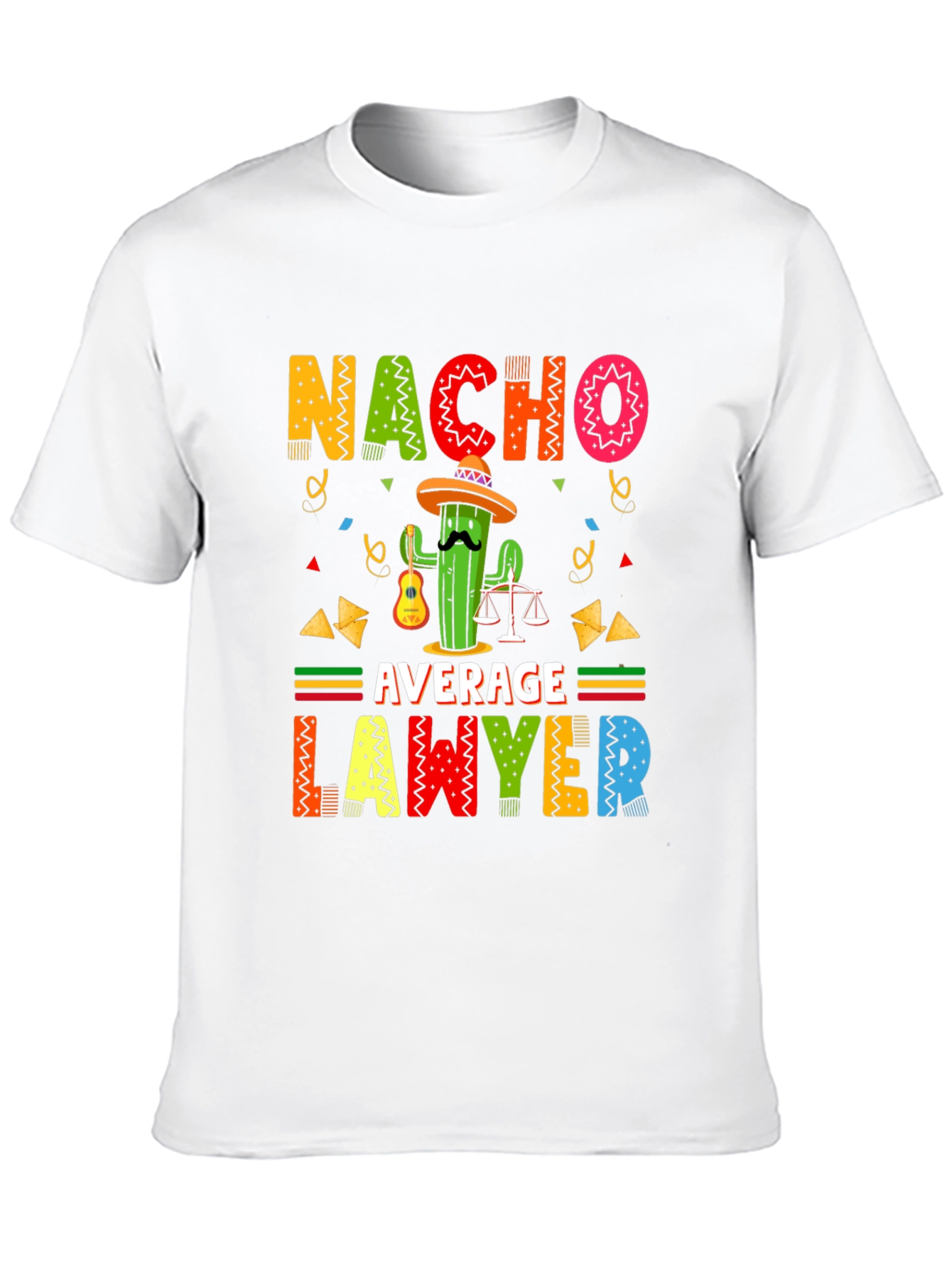 Black Nacho Average Lawyer Black T-Shirt view 10