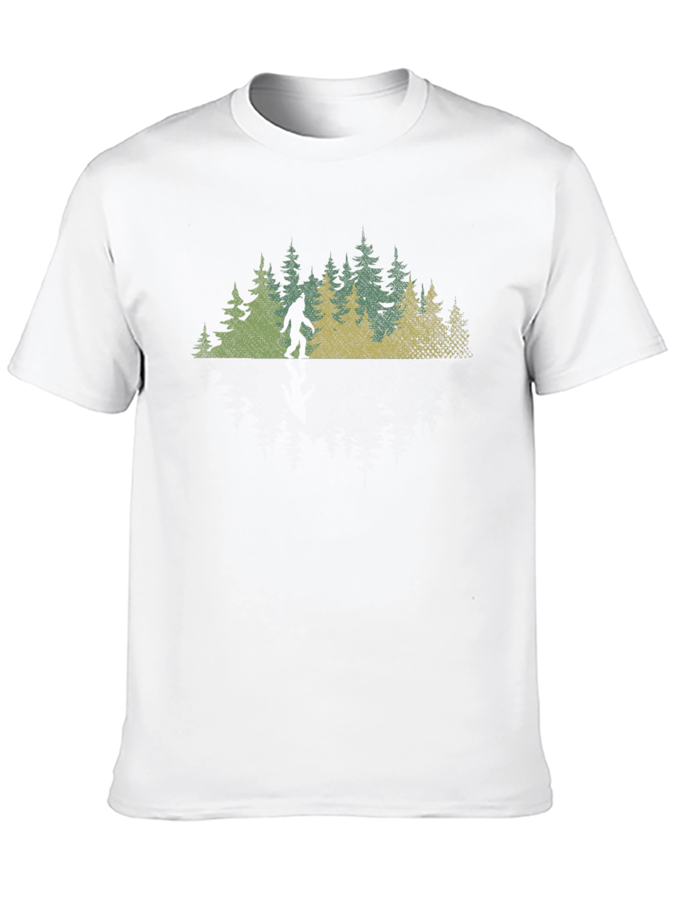 Black Bigfoot Forest Graphic Tee - Black view 10