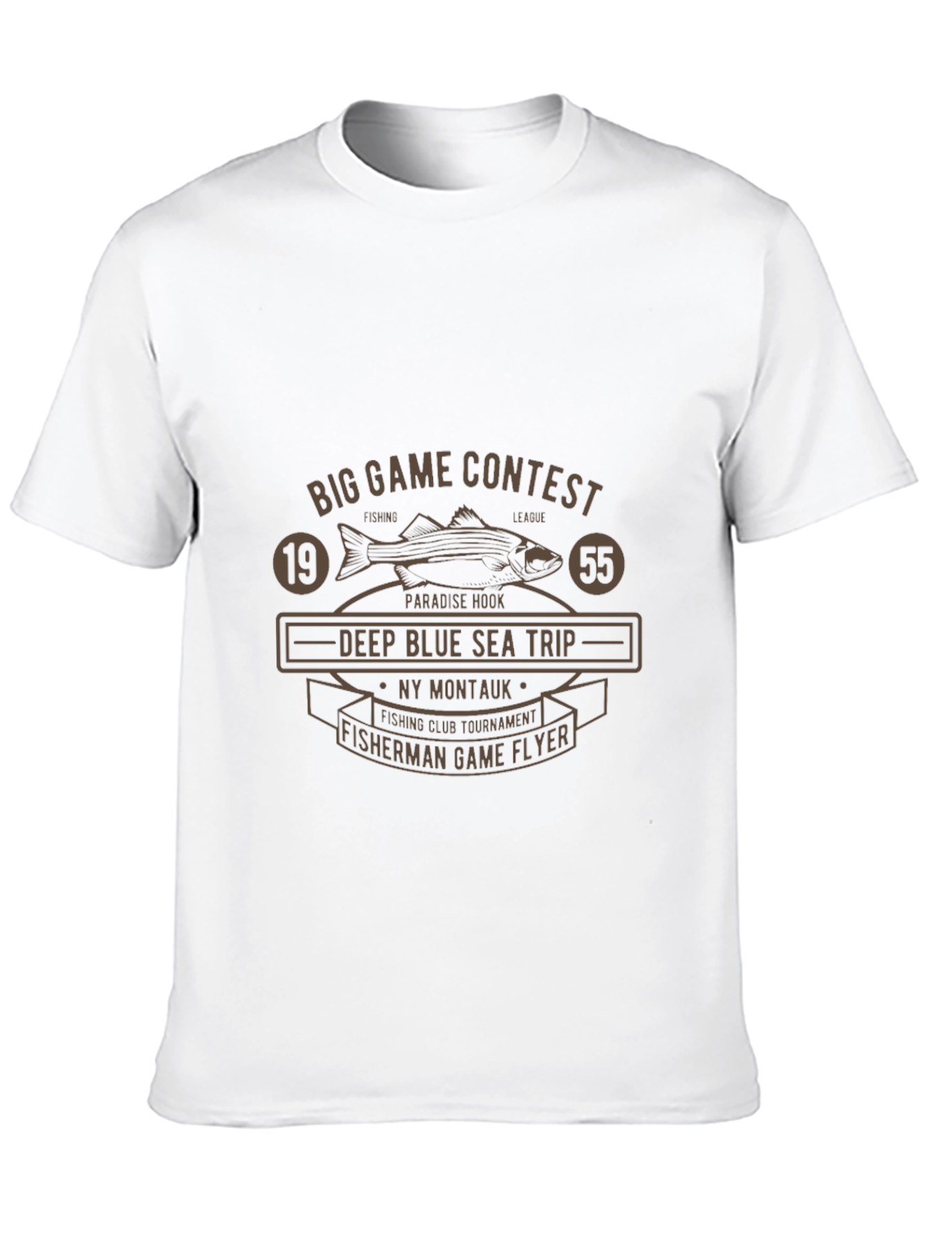 Black Big Game Fishing Contest T-Shirt view 10