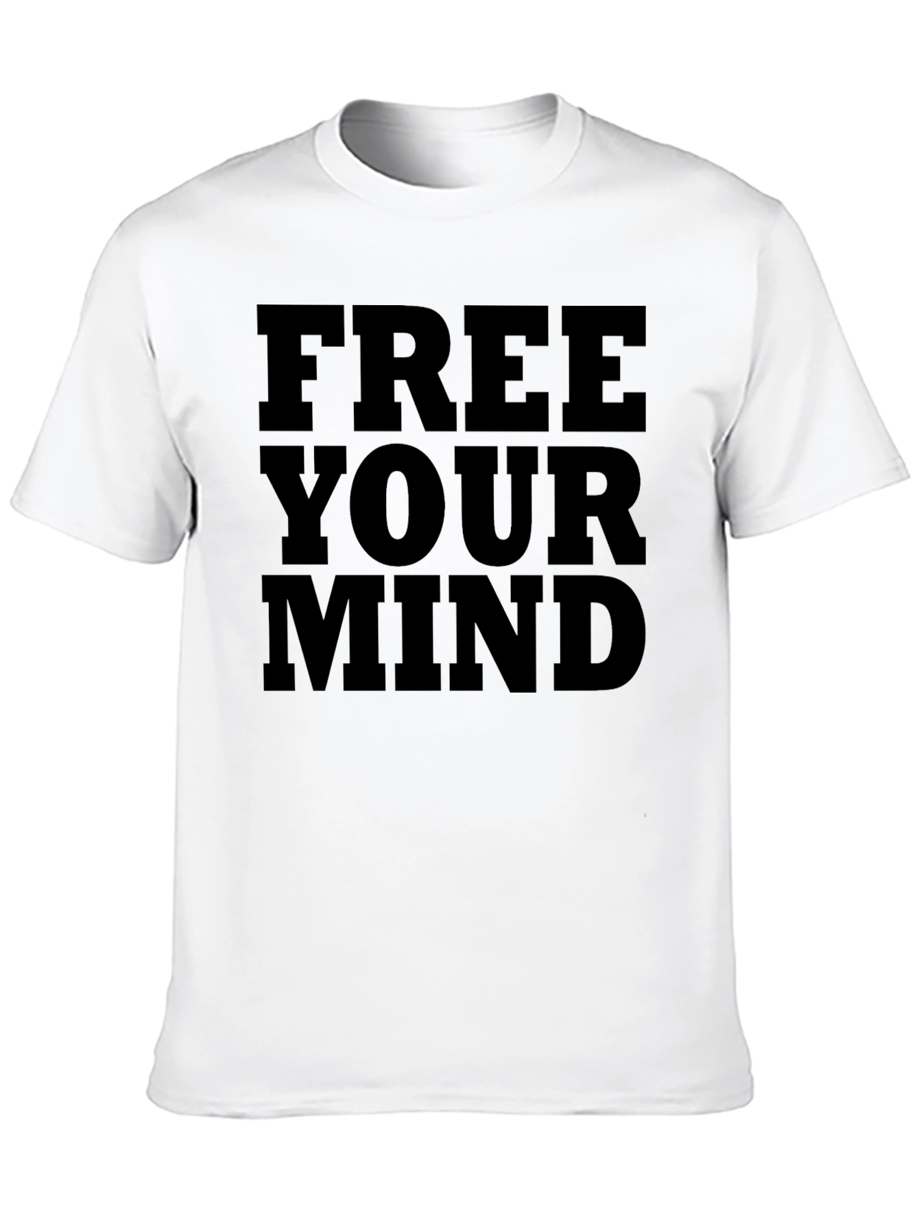 Black Free Your Mind Graphic T-Shirt view 10