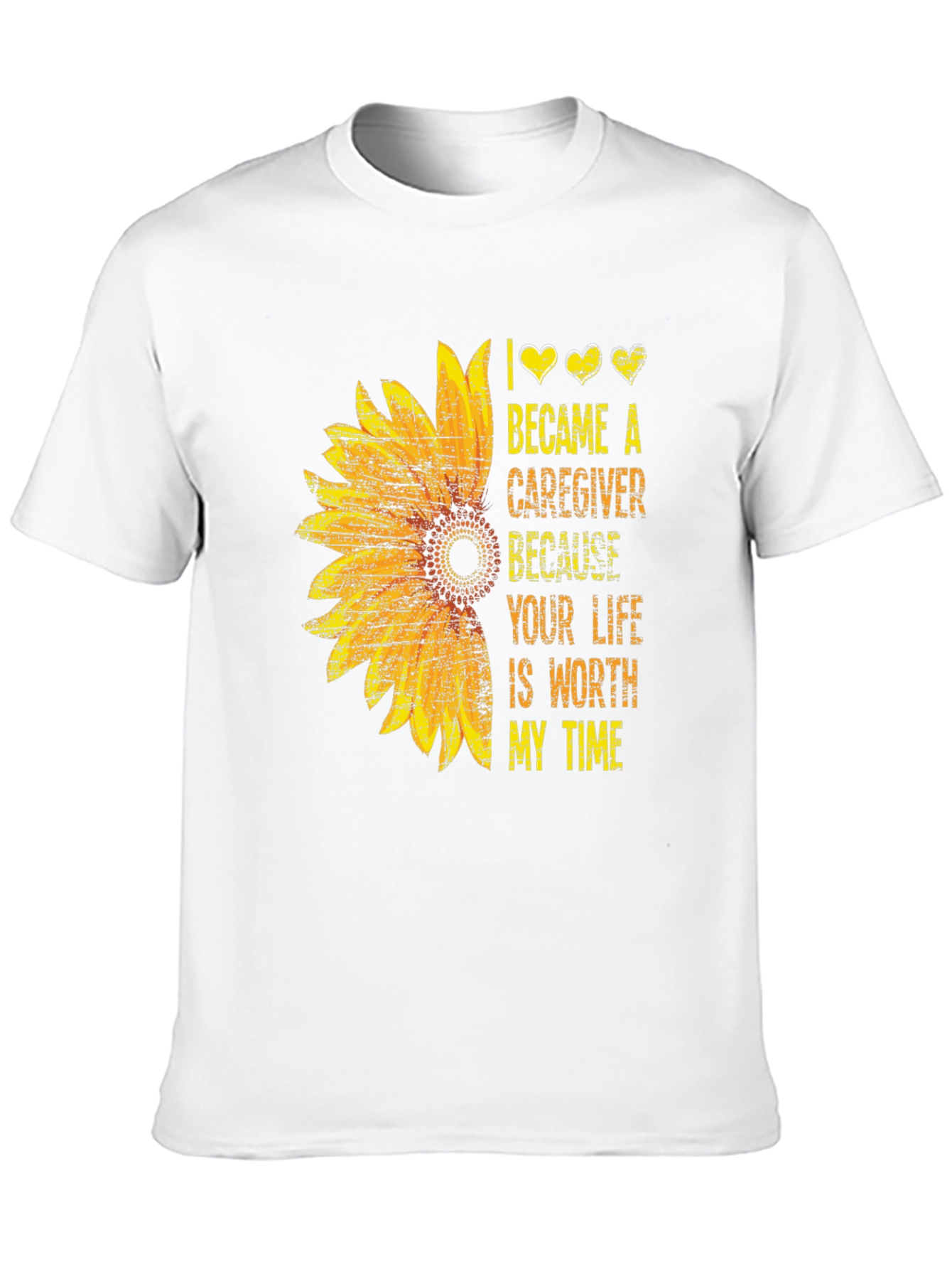 Black Sunflower Caregiver Graphic Tee view 10