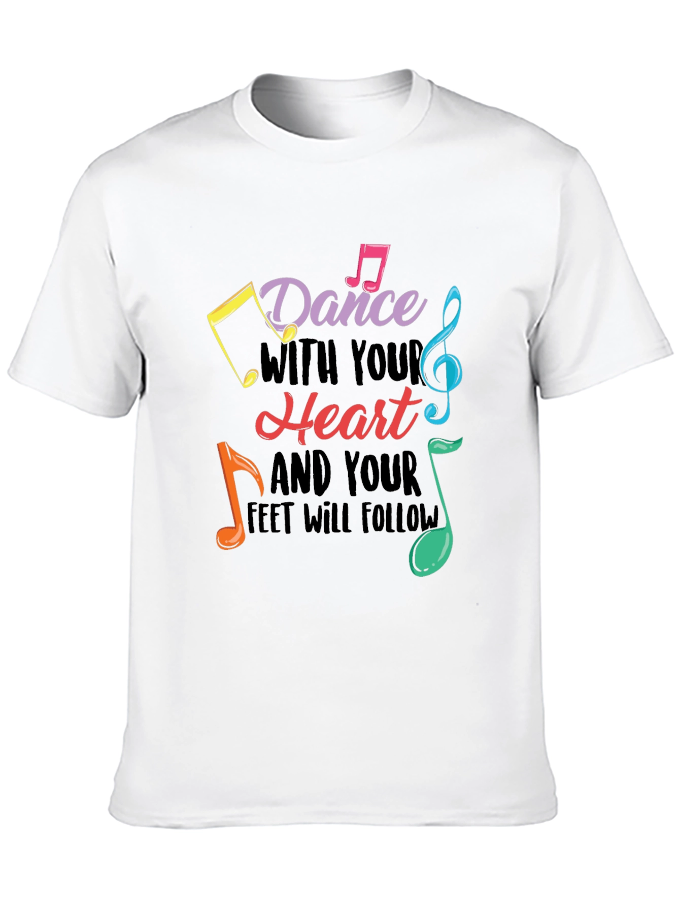 Black Dance With Your Heart Graphic Tee - Black view 10