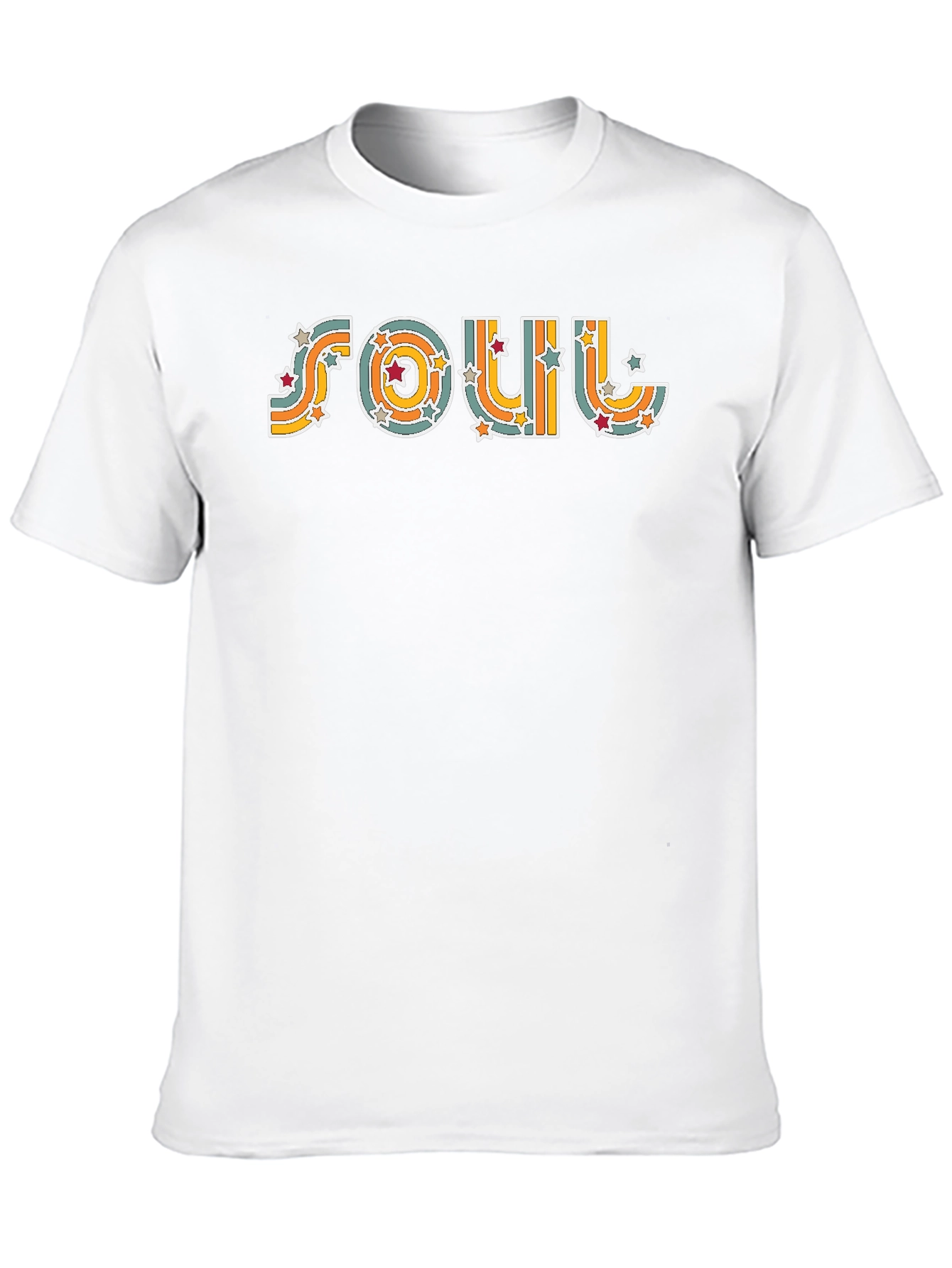 Black Vintage Soul Retro Star T-Shirt view 10